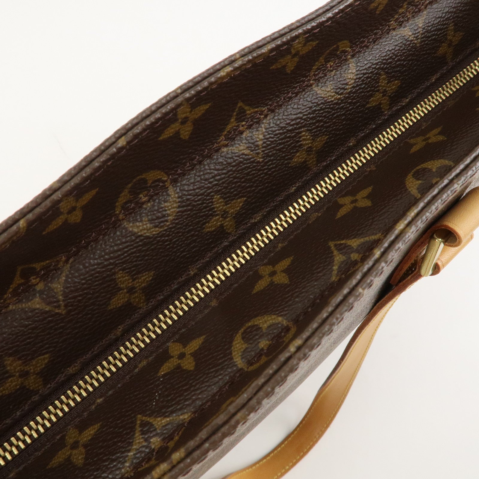 Louis Vuitton Monogram Luco Tote Bag Hand Bag Brown M51155 Used