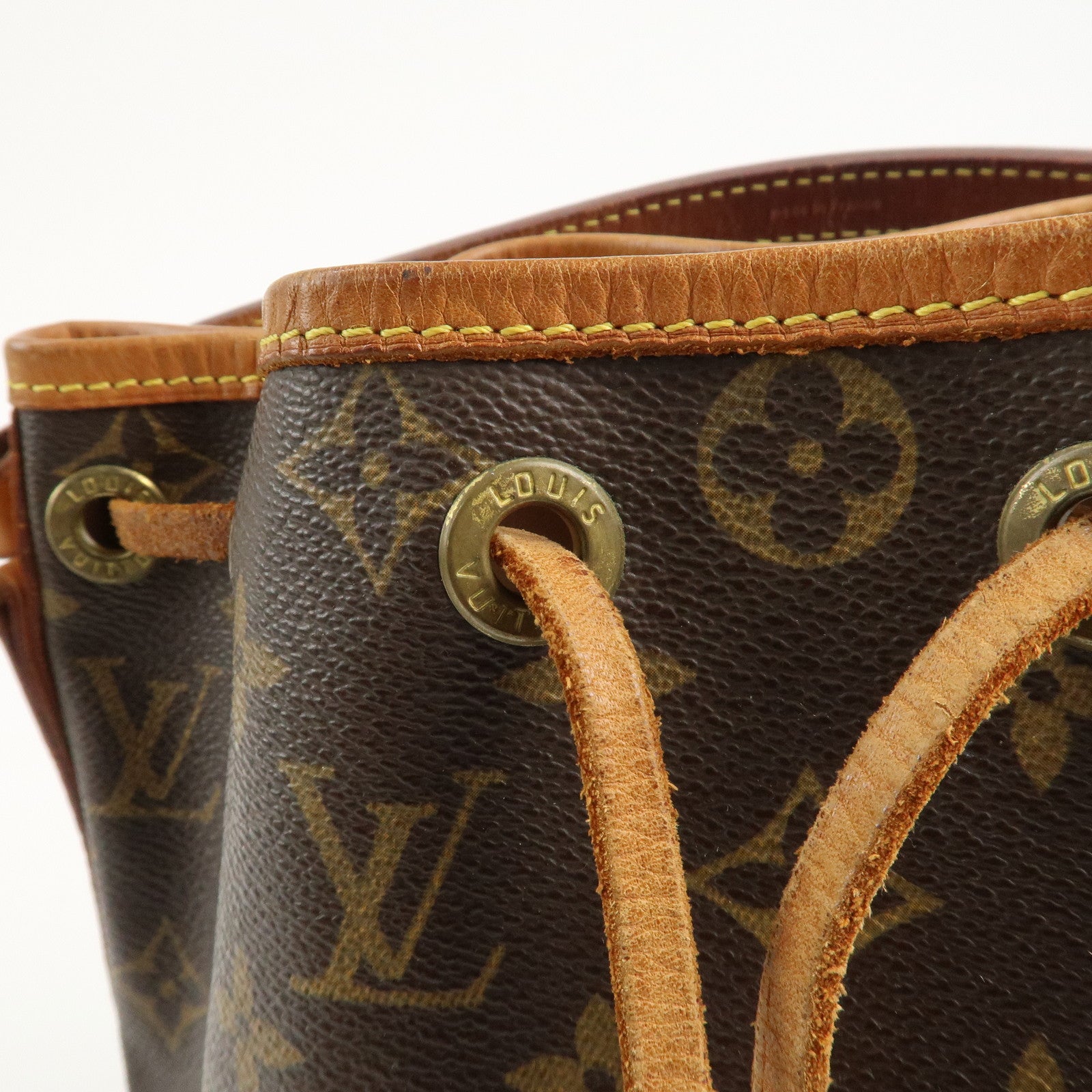 Louis Vuitton Monogram Mini Noe Hand Bag Brown M42227 Used