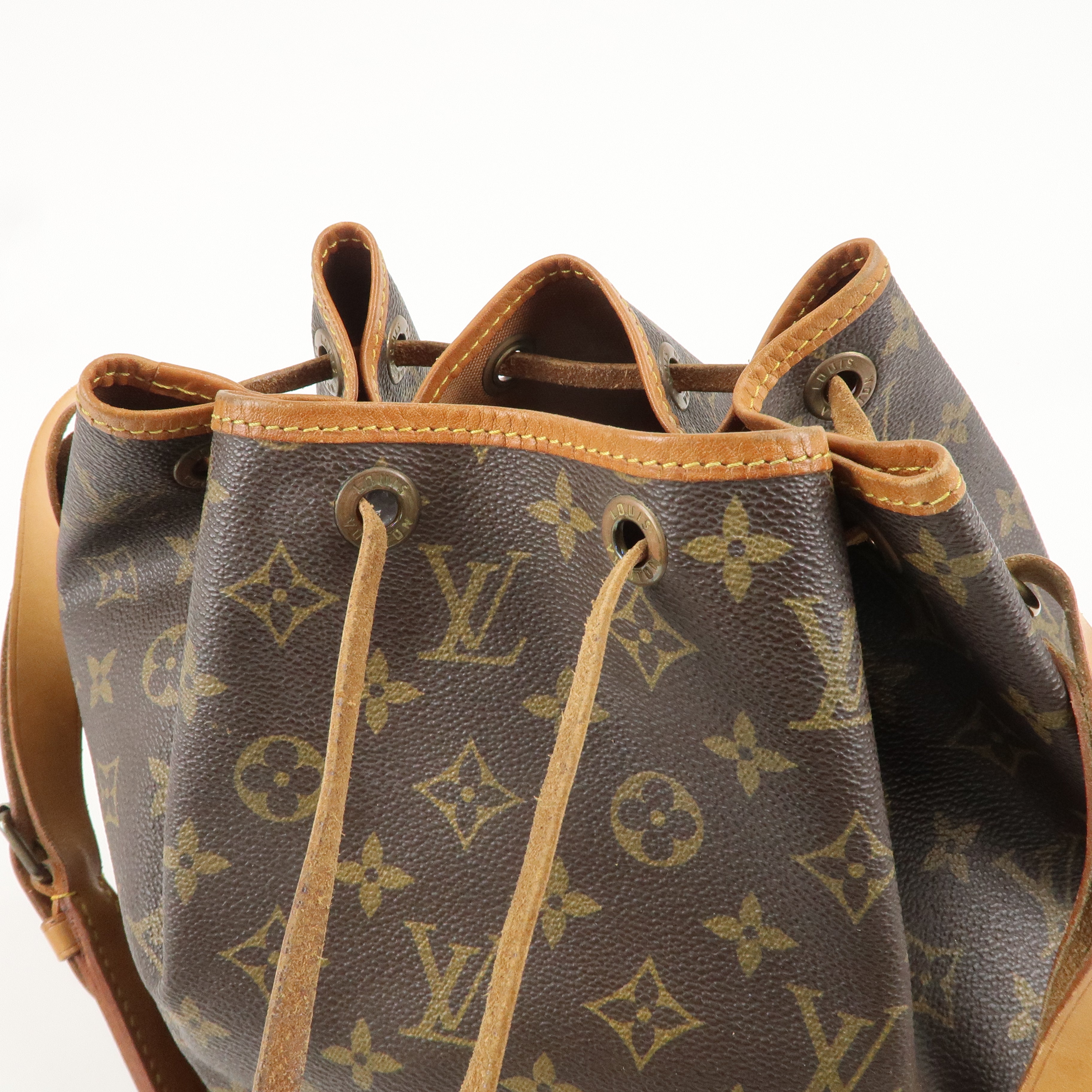 Louis Vuitton Monogram Petit Noe Shoulder Bag Brown M42226