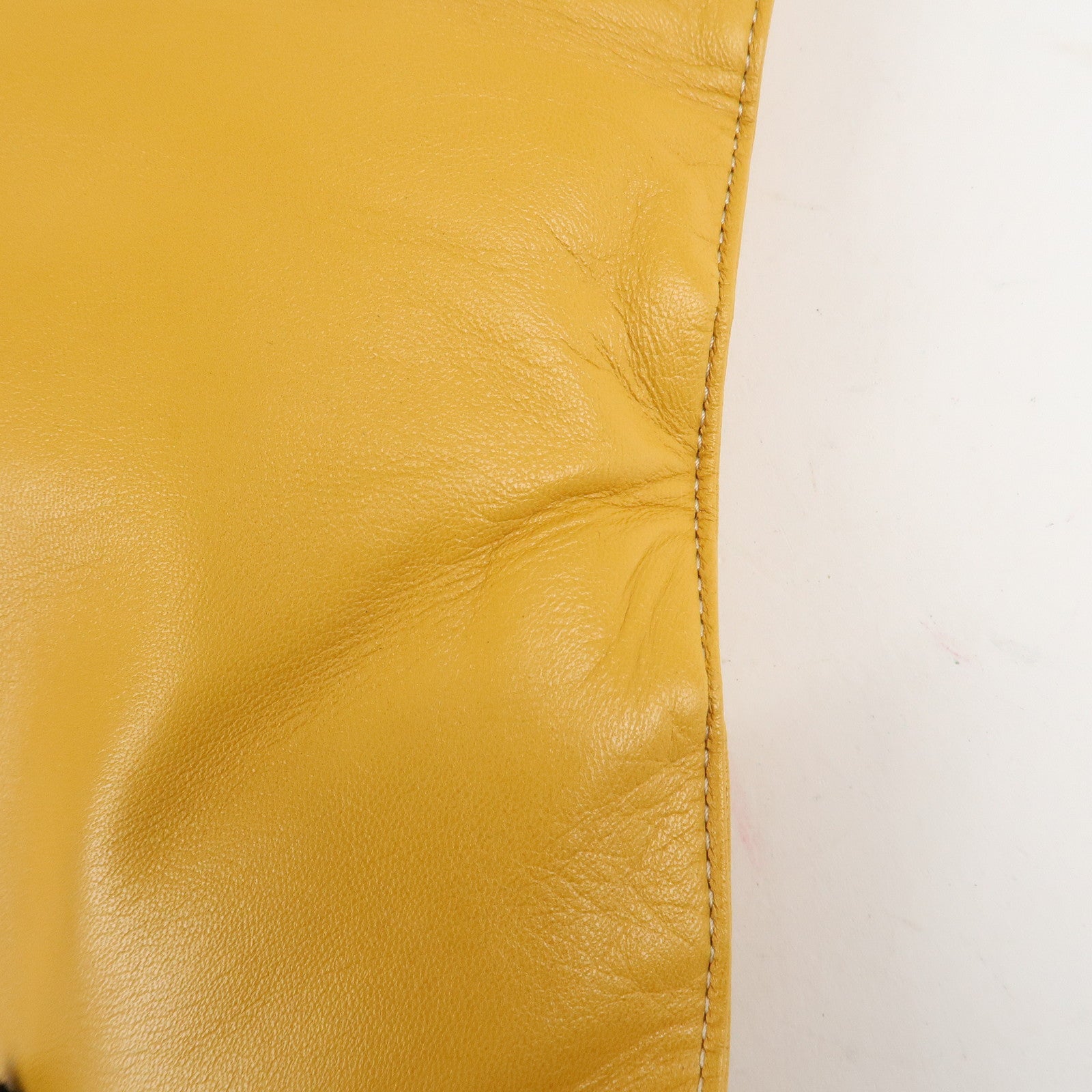 LOEWE Anagram Nappa Aire Leather Tote Bag Shoulder Bag Yellow