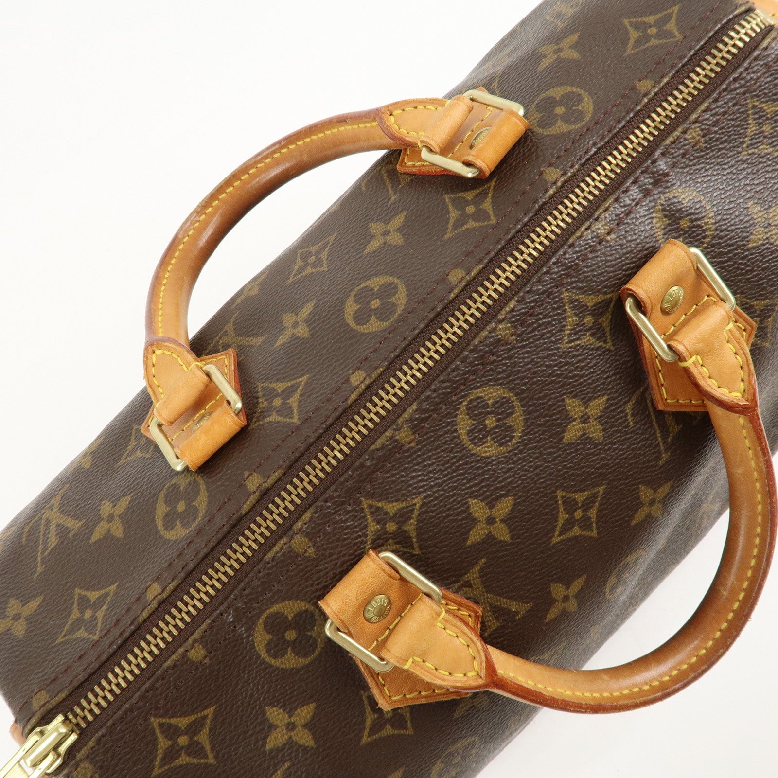 Louis Vuitton Monogram Speedy 30 Hand Bag Boston Bag M41526 Used