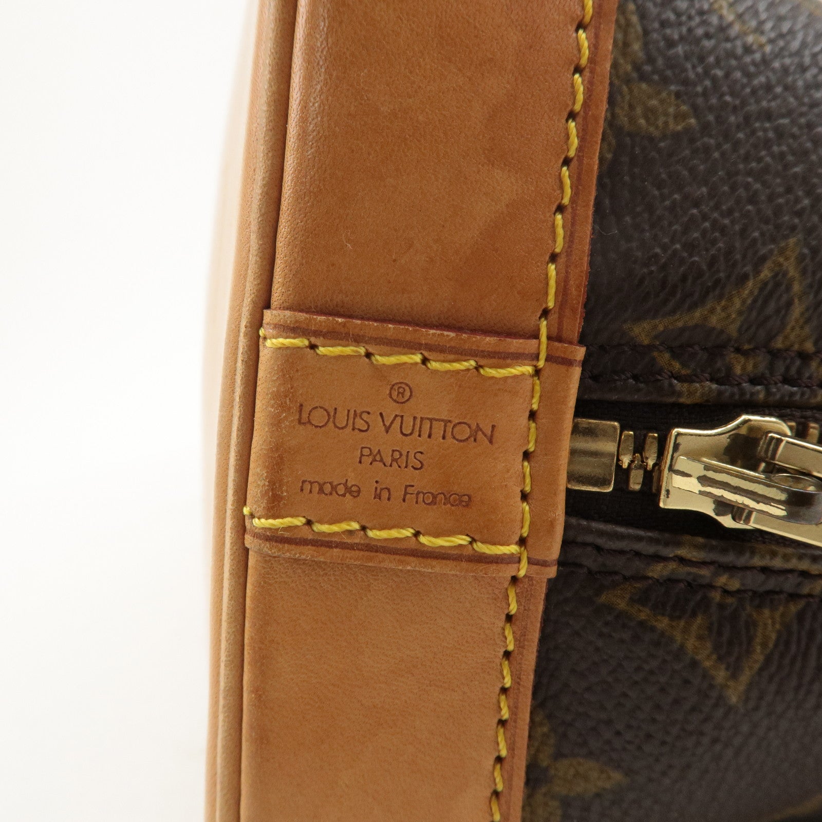 Louis Vuitton Monogram Alma Hand Bag Brown M51130