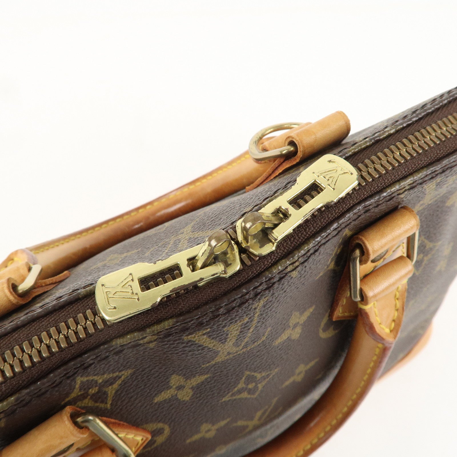 Louis Vuitton Monogram Alma Hand Bag Brown M51130