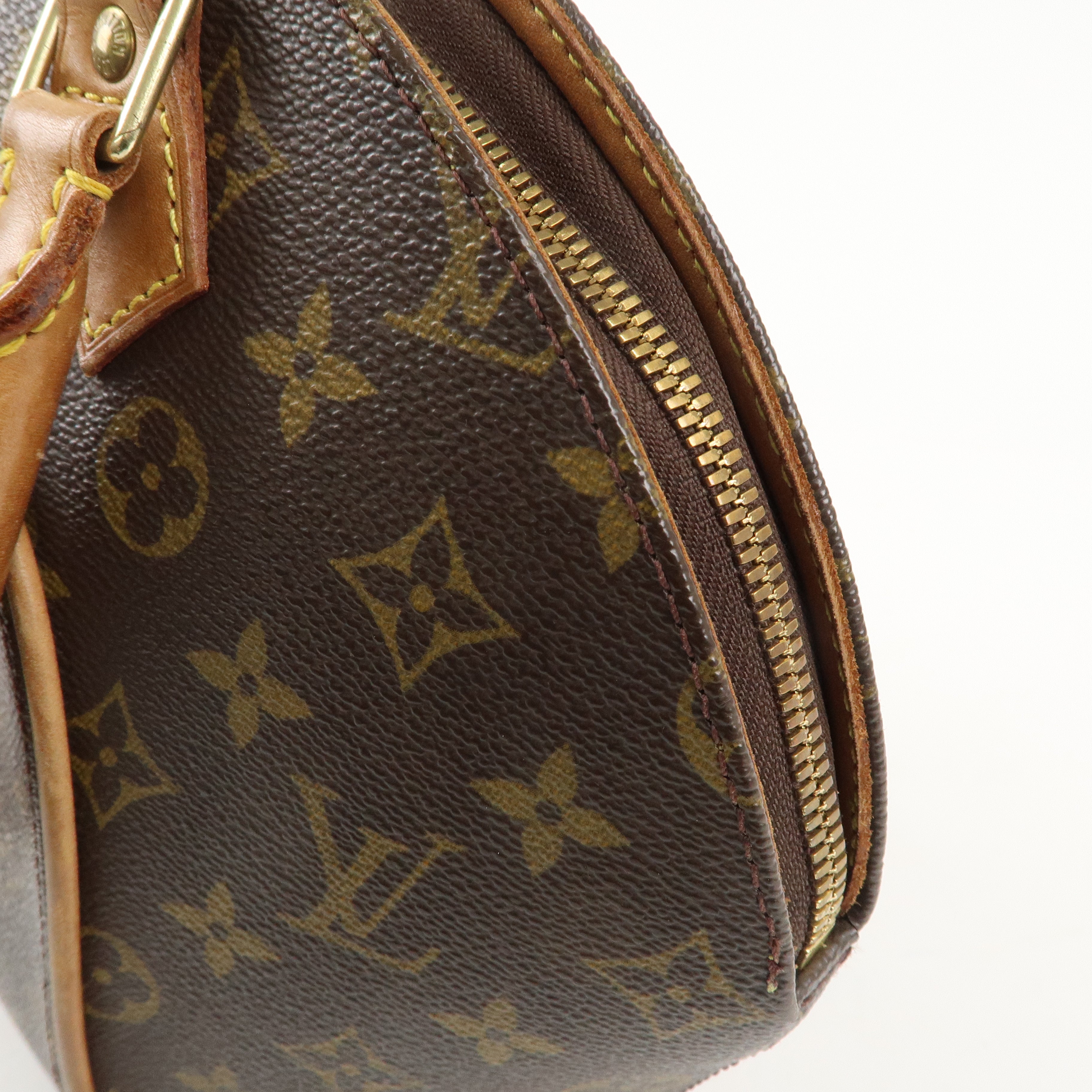 Louis Vuitton Monogram Ellipse MM Hand Bag Brown M51127 Used