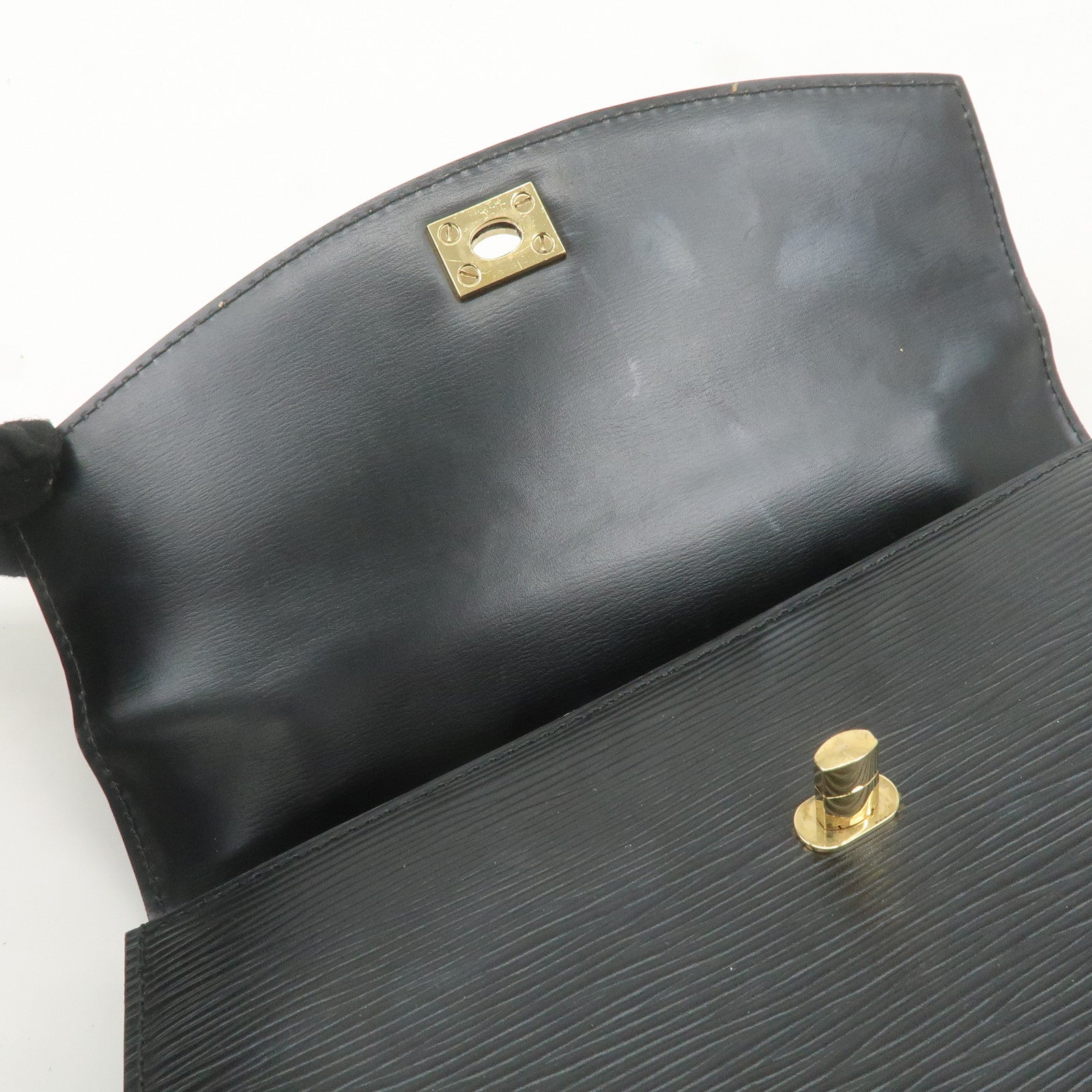 Louis Vuitton Epi Leather Malesherbes Hand Bag Black M52372