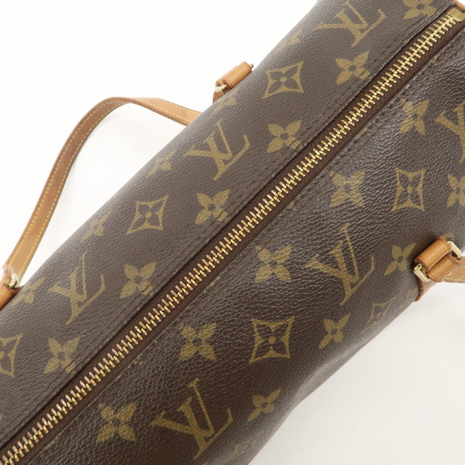 Louis Vuitton Monogram Papillon 30 Hand Bag Ney Style Brown M51385 Used