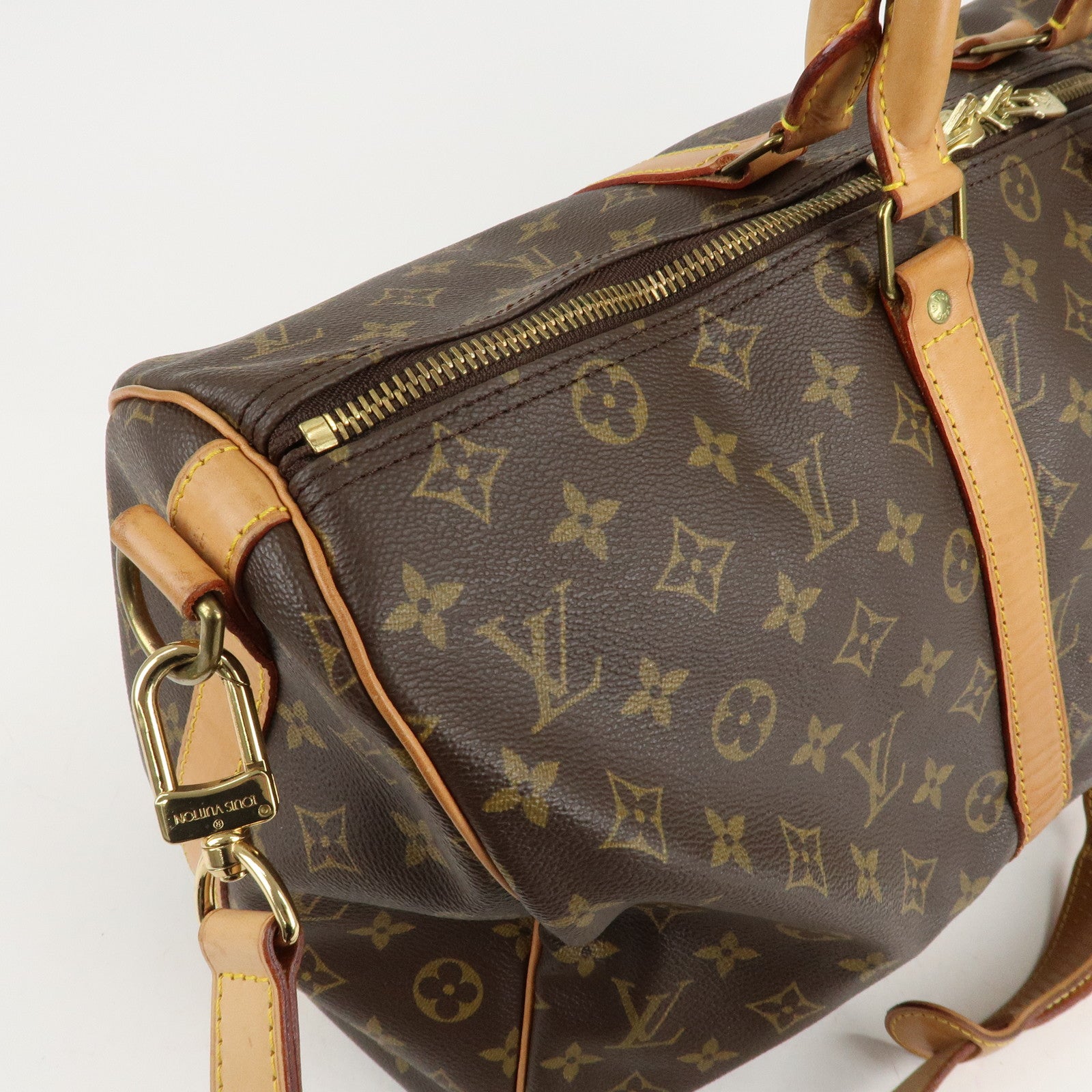 Louis Vuitton Monogram Keep All Bandouliere 45 Boston Bag M41418 Used