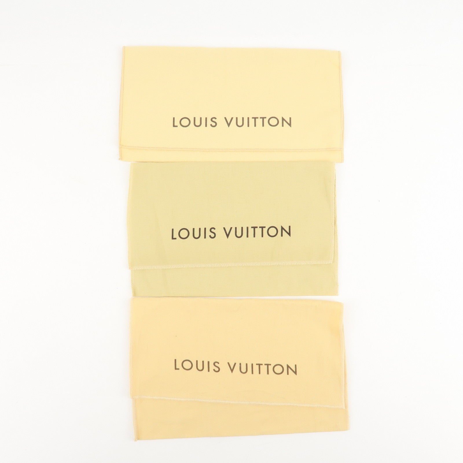 Louis Vuitton Set of 15 Dust Bag Storage Bag Flap Beige Used