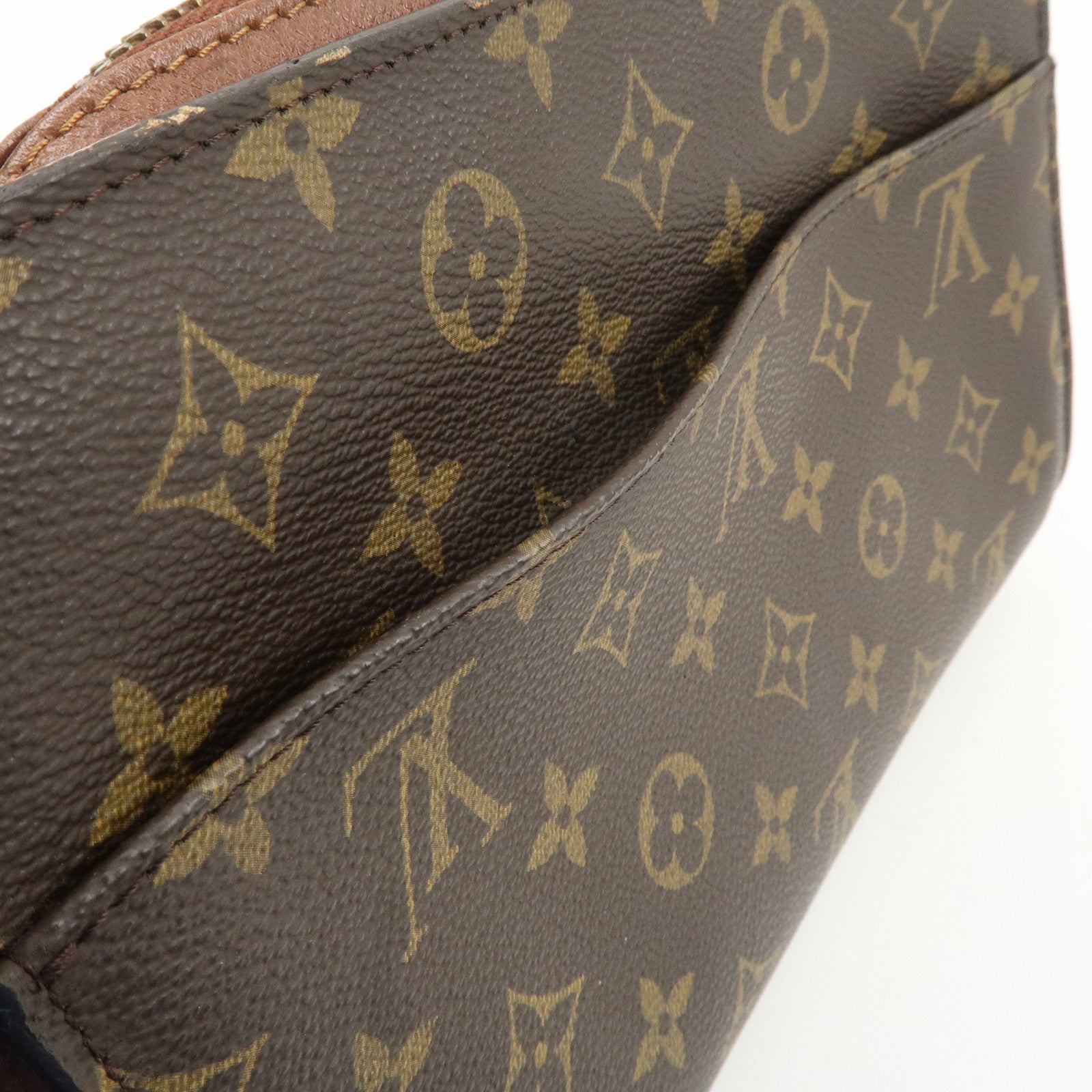 Louis Vuitton Monogram Orsay Clutch Bag Pouch Brown M51790 Used