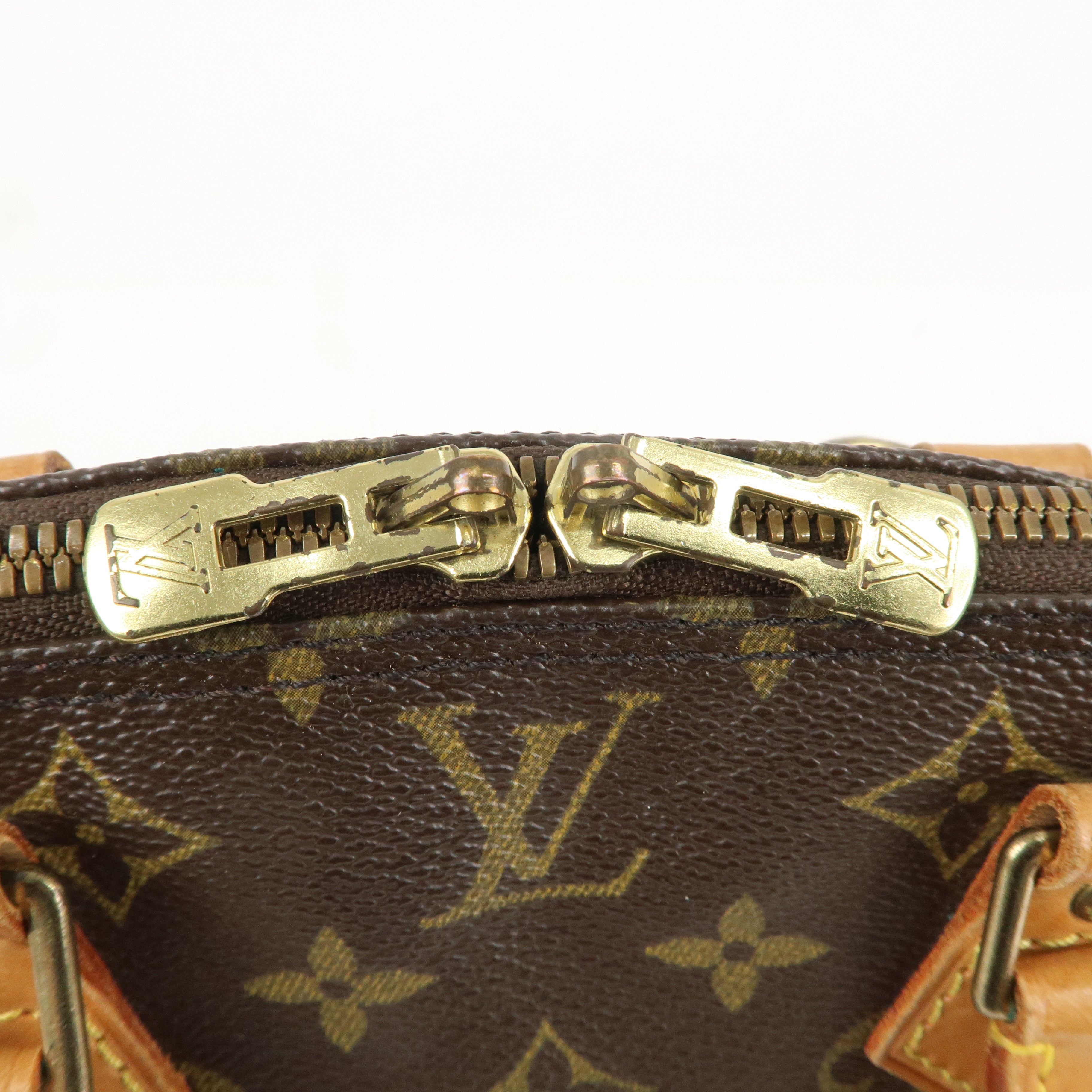 Louis Vuitton Monogram Alma Hand Bag Brown M51130