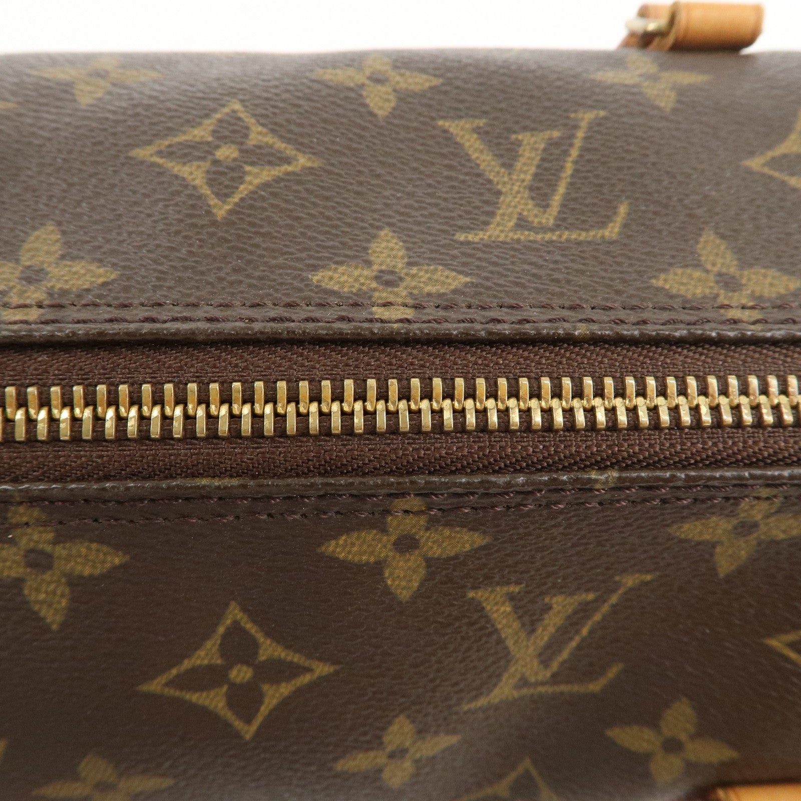 Louis Vuitton Monogram Papillon 30 Hand Bag Brown M51385