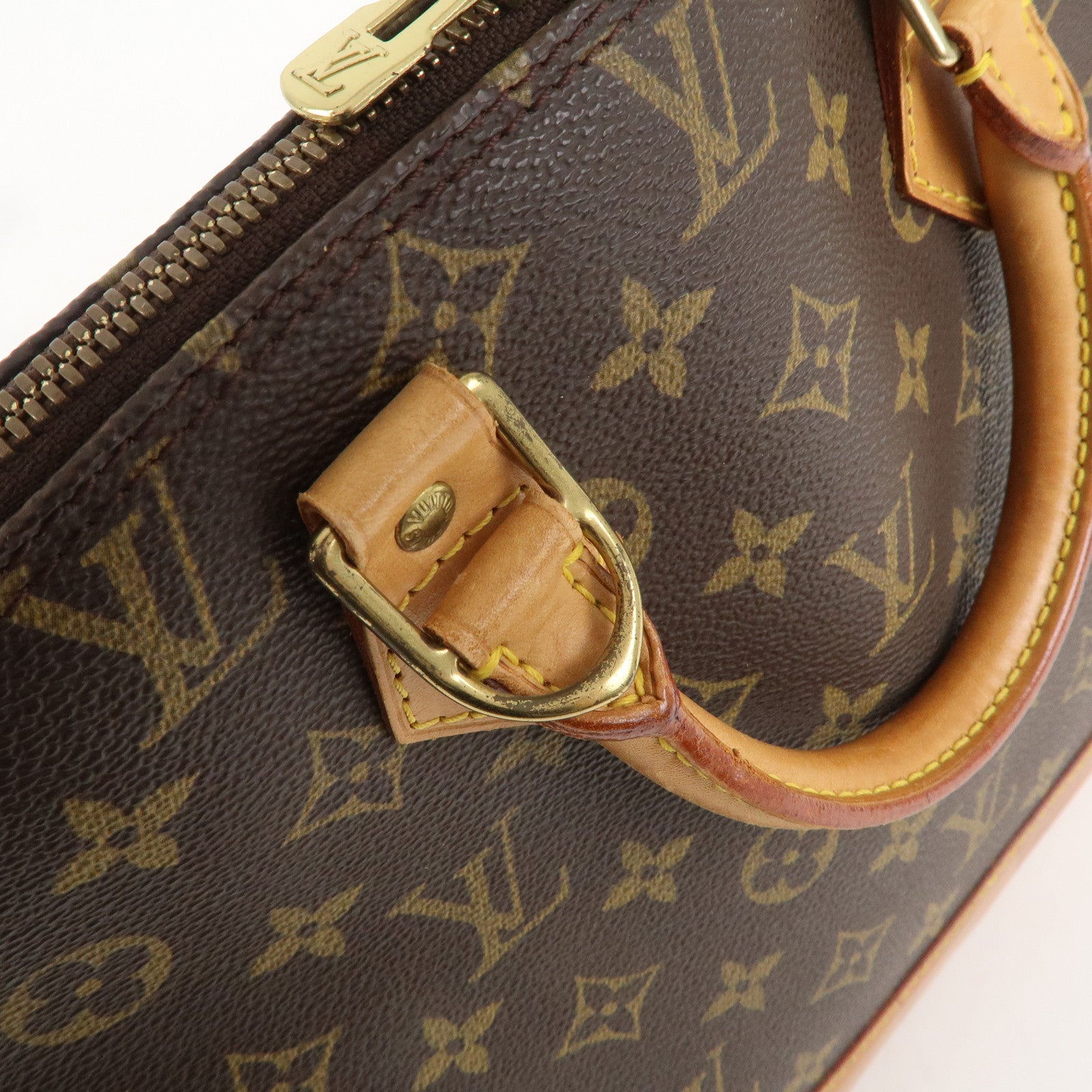 Louis Vuitton Monogram Alma Hand Bag Brown M51130