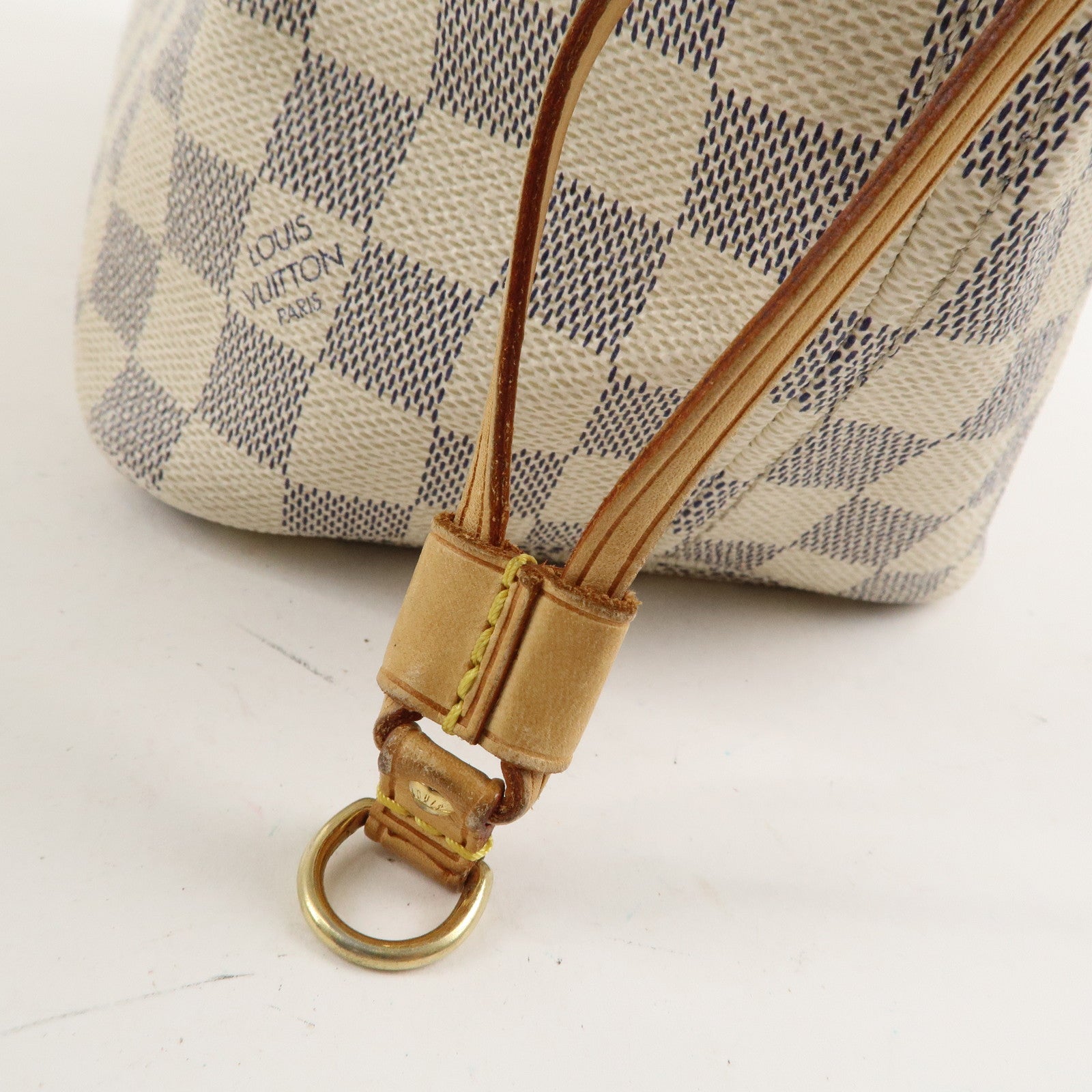 Louis Vuitton Damier Azur Neverfull MM Tote Bag Hand Bag N51107