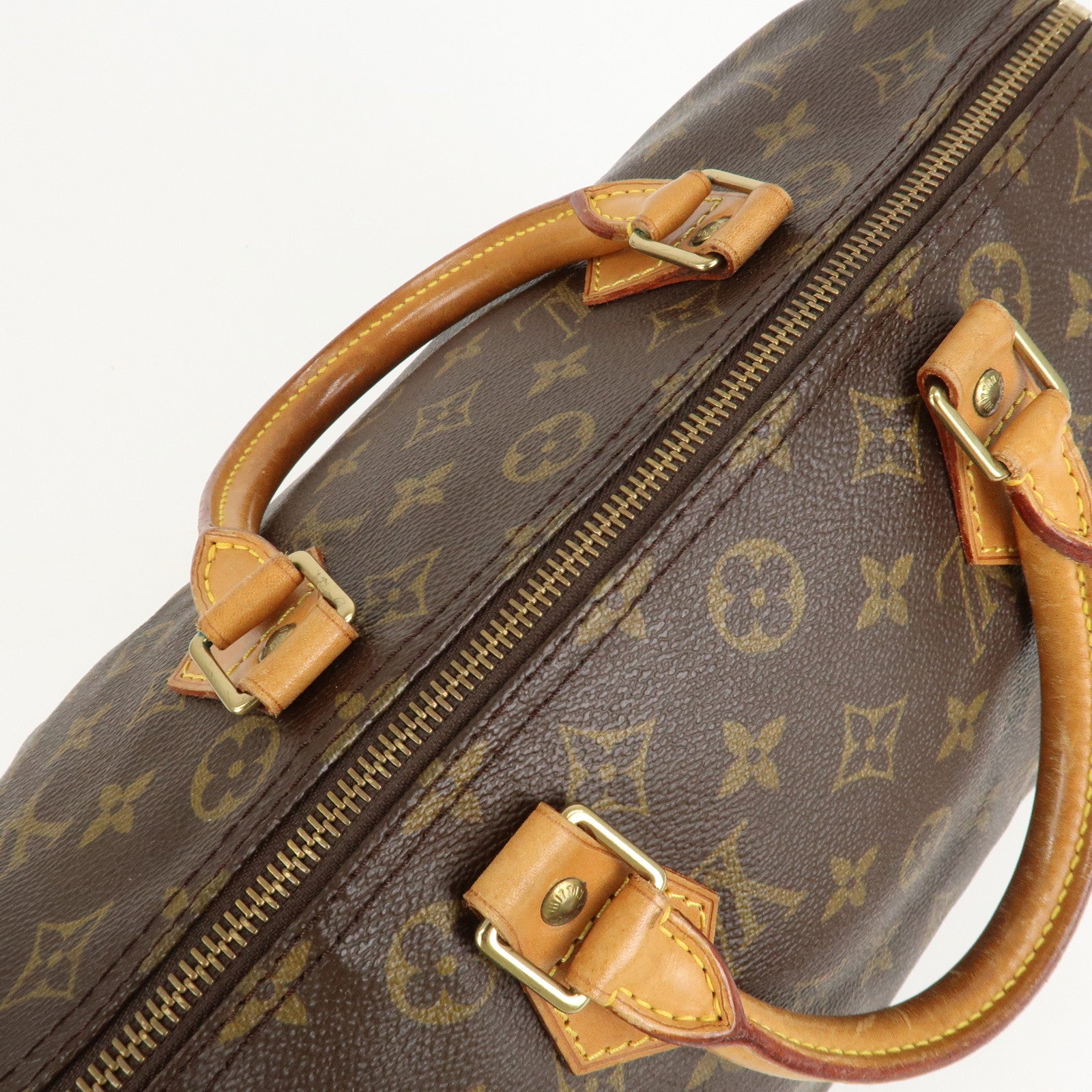 Louis Vuitton Monogram Speedy 30 Hand Bag Boston Bag M41526 Used