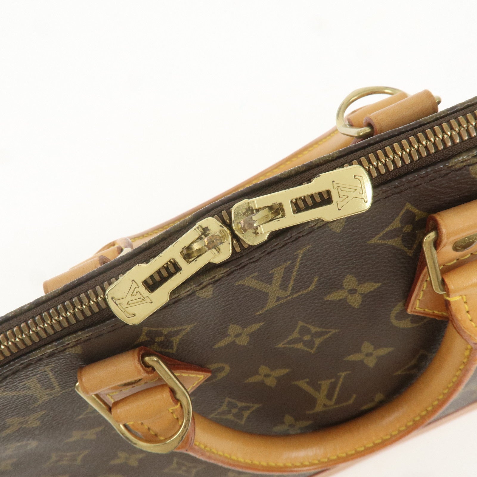 Louis Vuitton Monogram Alma Hand Bag Brown M51130