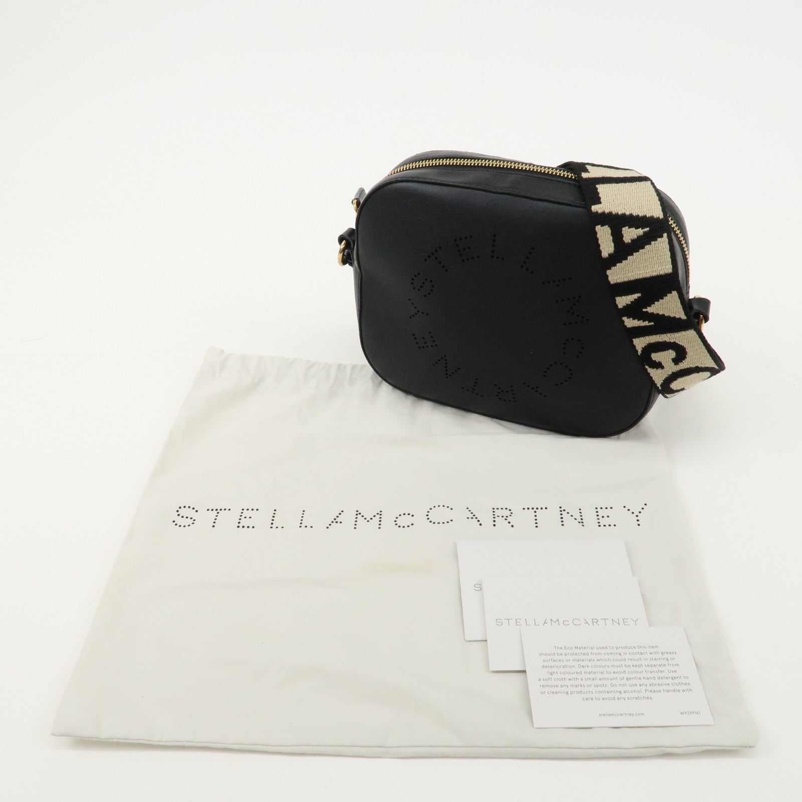 STELLA McCARTNEY Leather Shoulder Bag Black