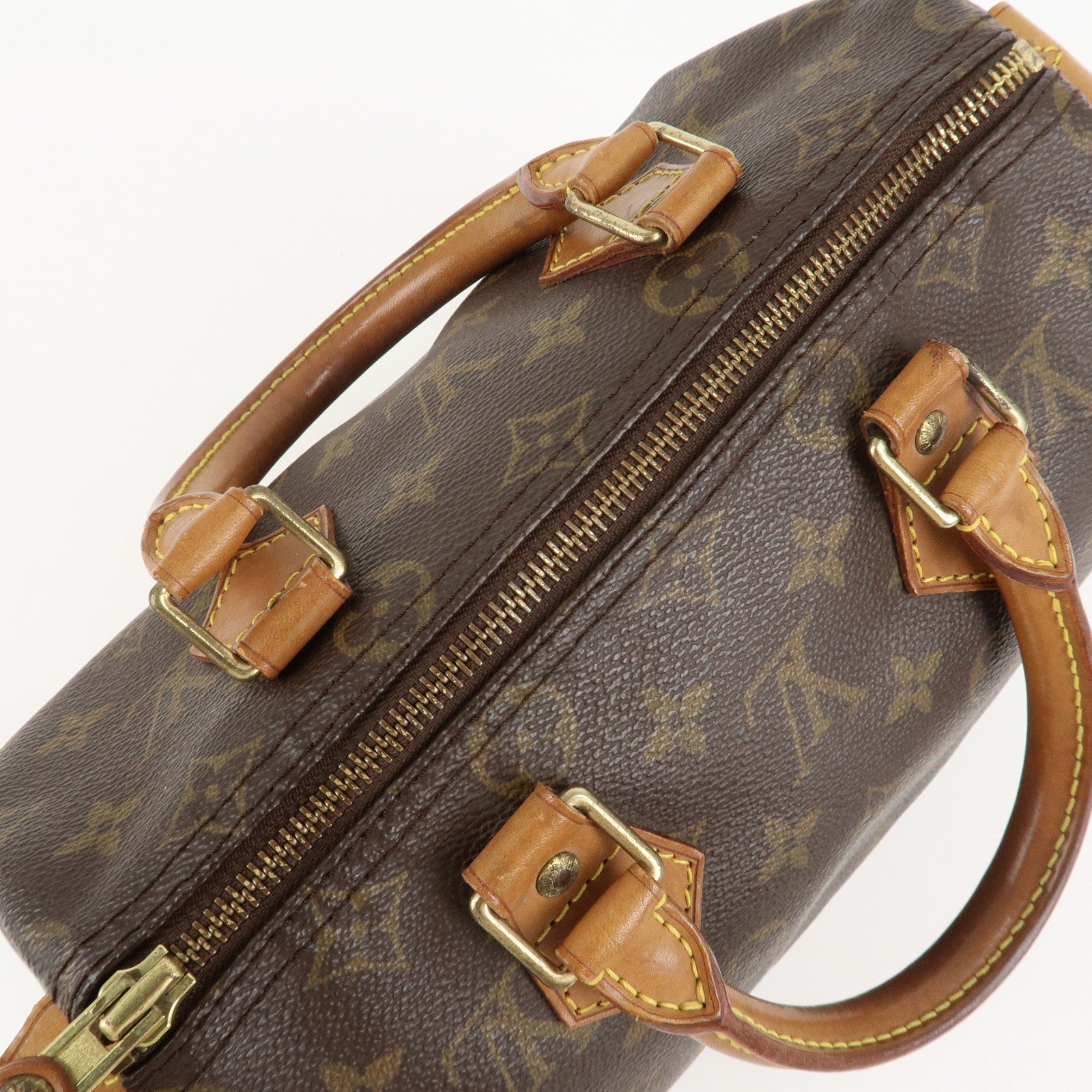 Louis Vuitton Monogram Speedy 25 Hand Bag Boston Bag M41528 Used