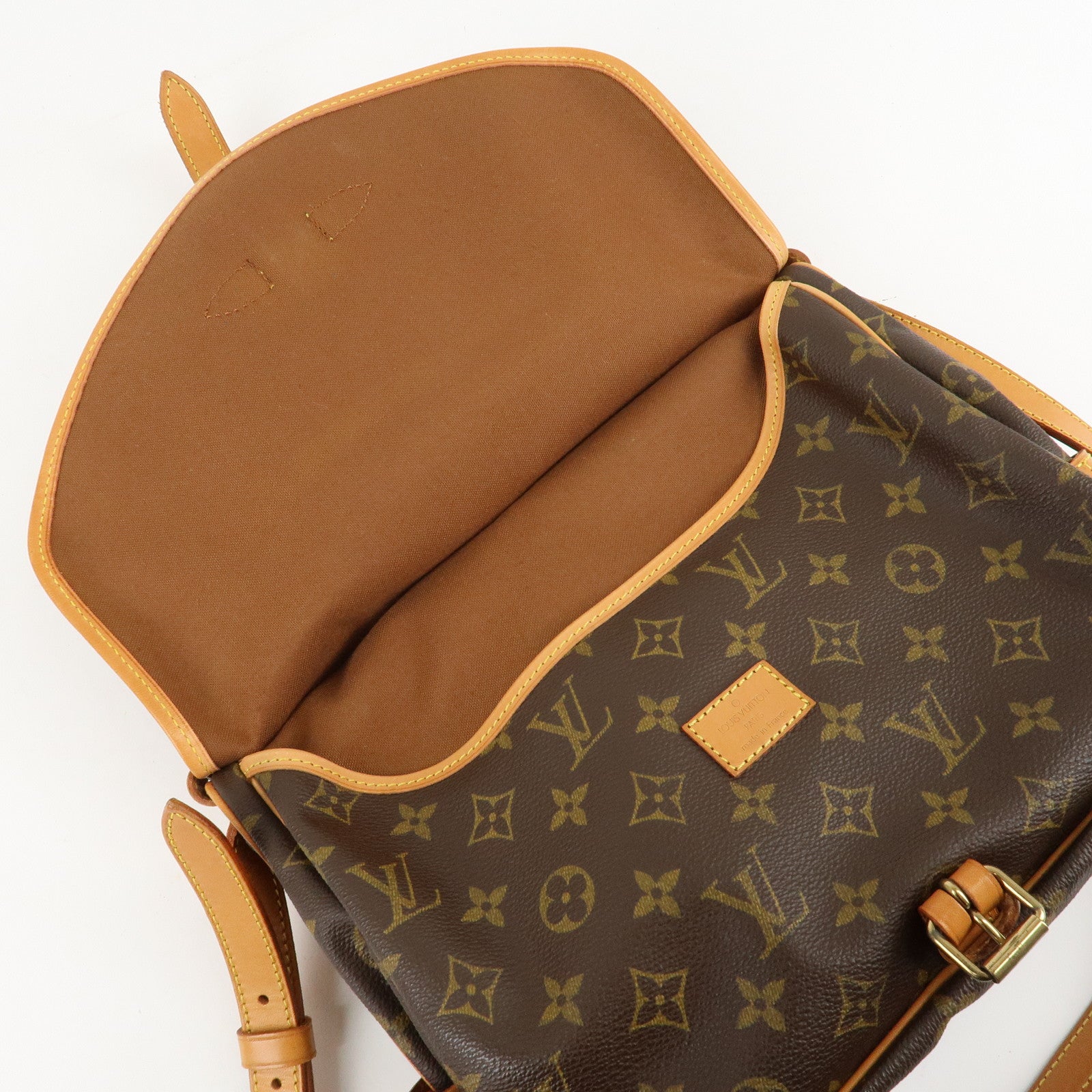 Louis Vuitton Monogram Saumur 30 Crossbody Bag Brown M42256 Used