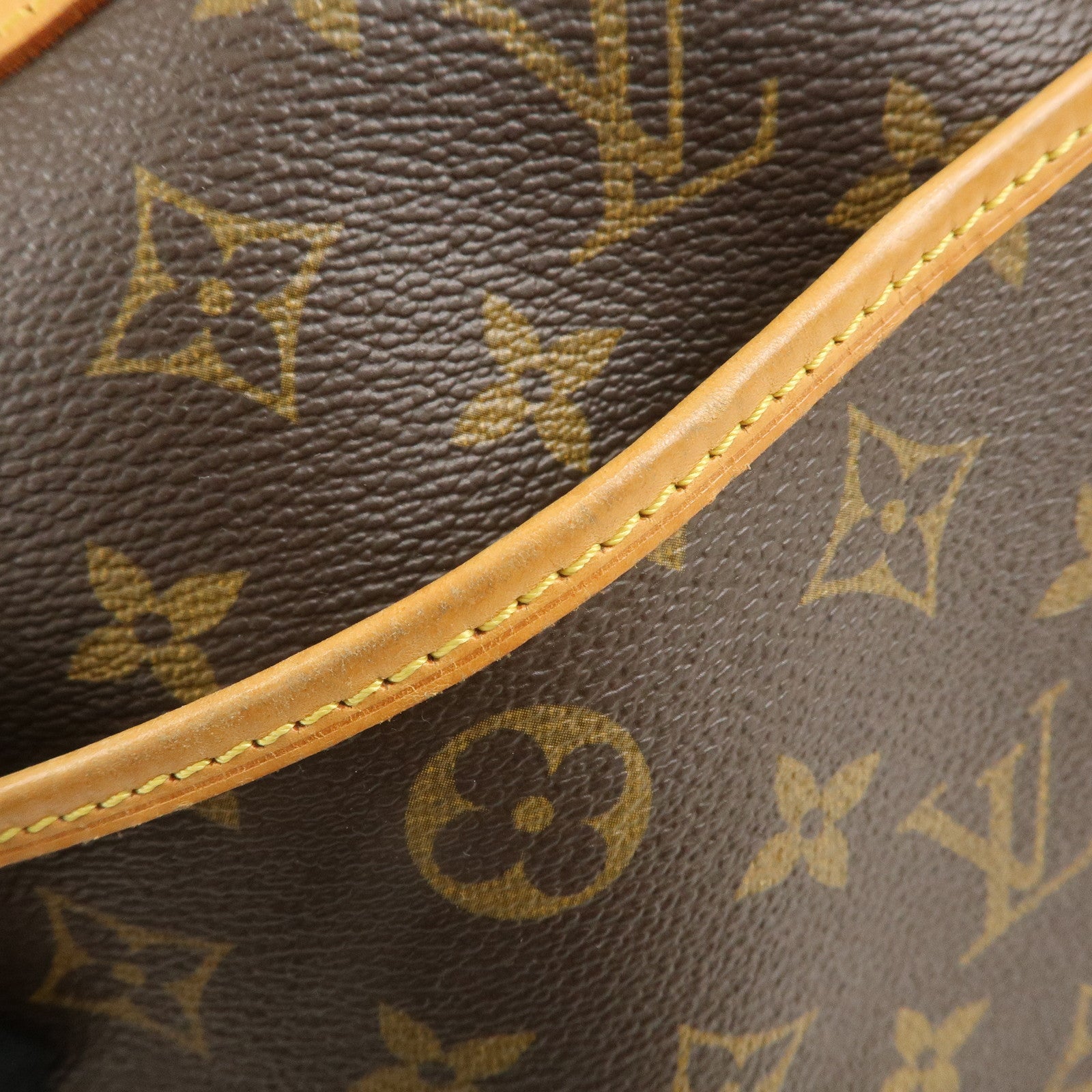 Louis Vuitton Monogram Deauville Hand Bag Brown M47270