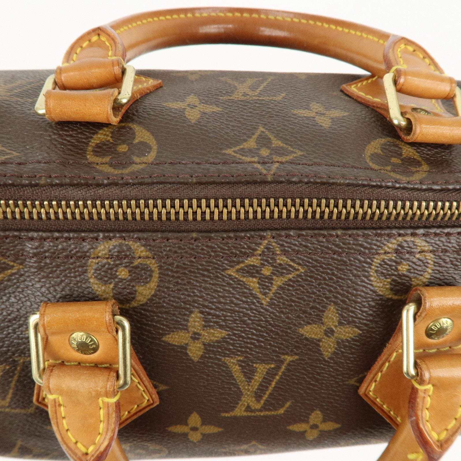 Louis Vuitton Monogram Speedy 25 Hand Bag Boston Bag M41528 Used