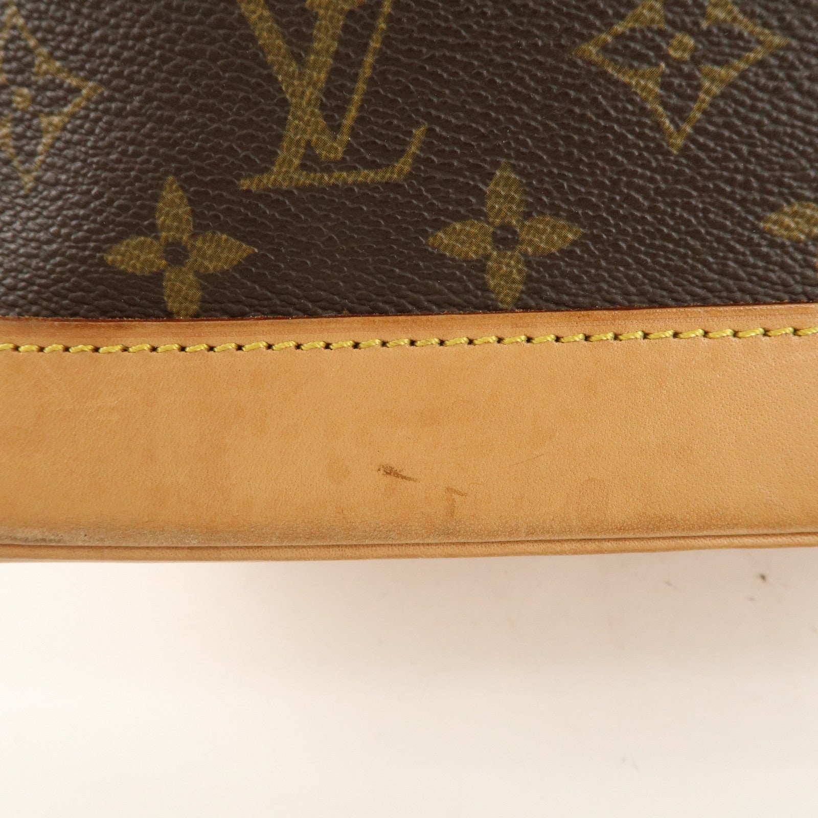 Louis Vuitton Monogram Alma Hand Bag Brown M51130