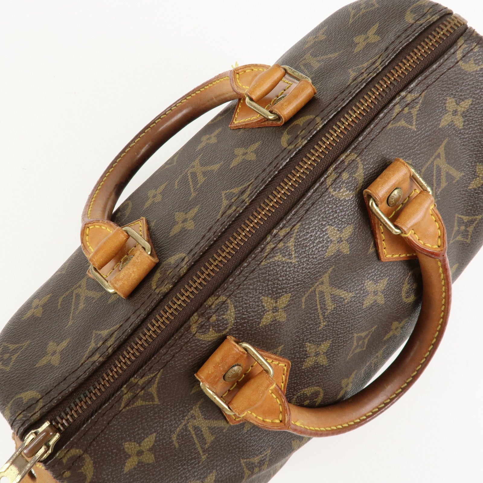 Louis Vuitton Monogram Speedy 25 Hand Bag Boston Bag M41528 Used