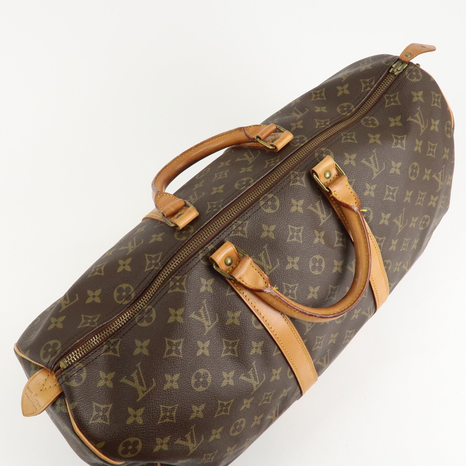 Louis Vuitton Monogram Keep All 50 Bag Boston Bag Brown M41426 Used