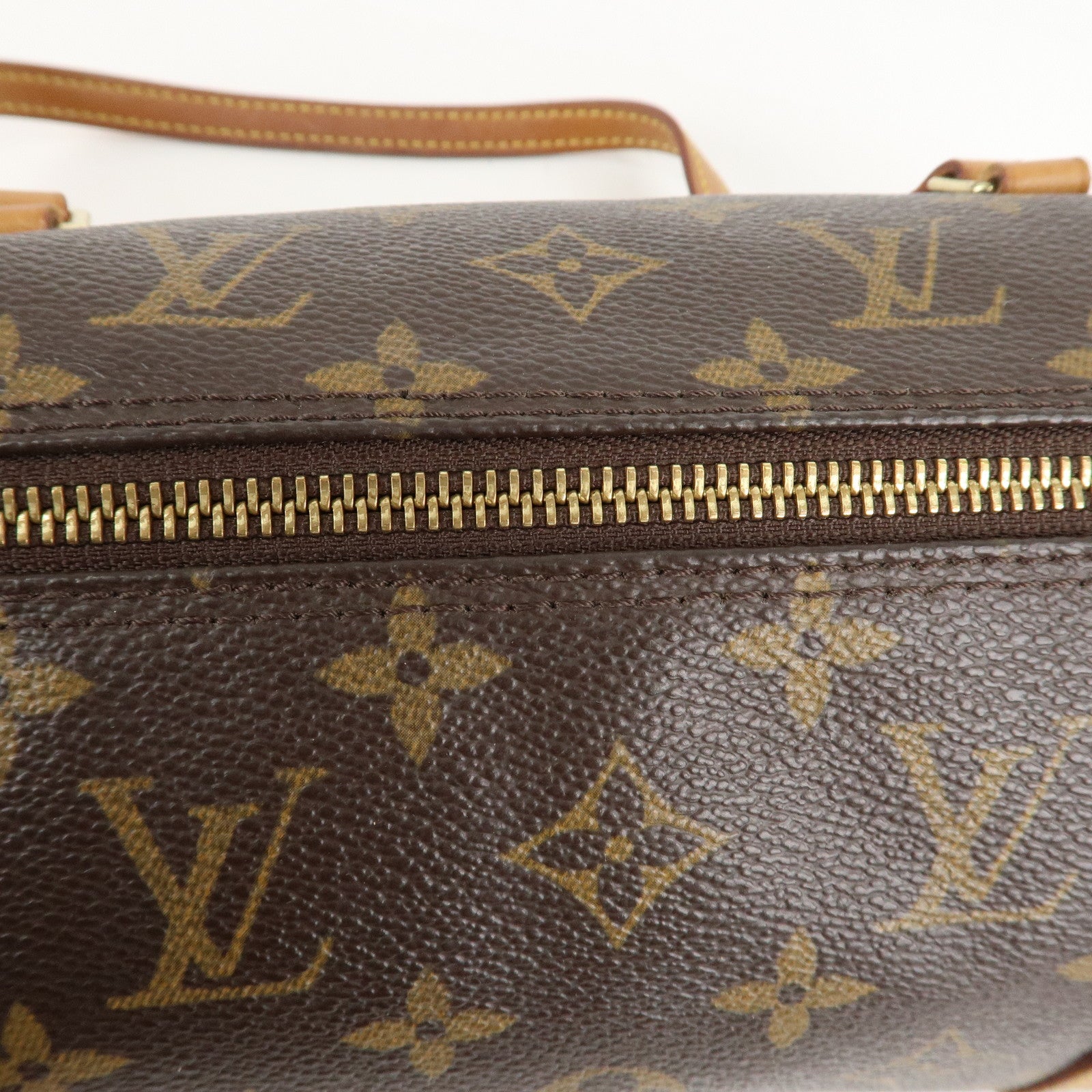 Louis Vuitton Monogram Papillon 30 Hand Bag Brown M51385 Used