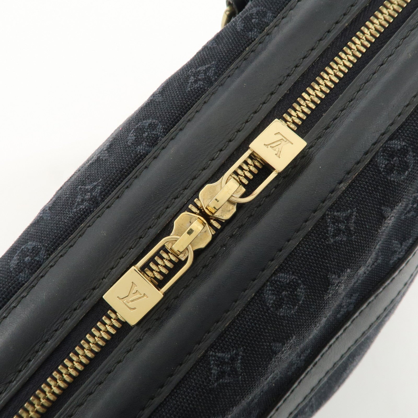 Louis Vuitton Monogram Mini Josephine PM Hand Bag TST Blue M92414 Used