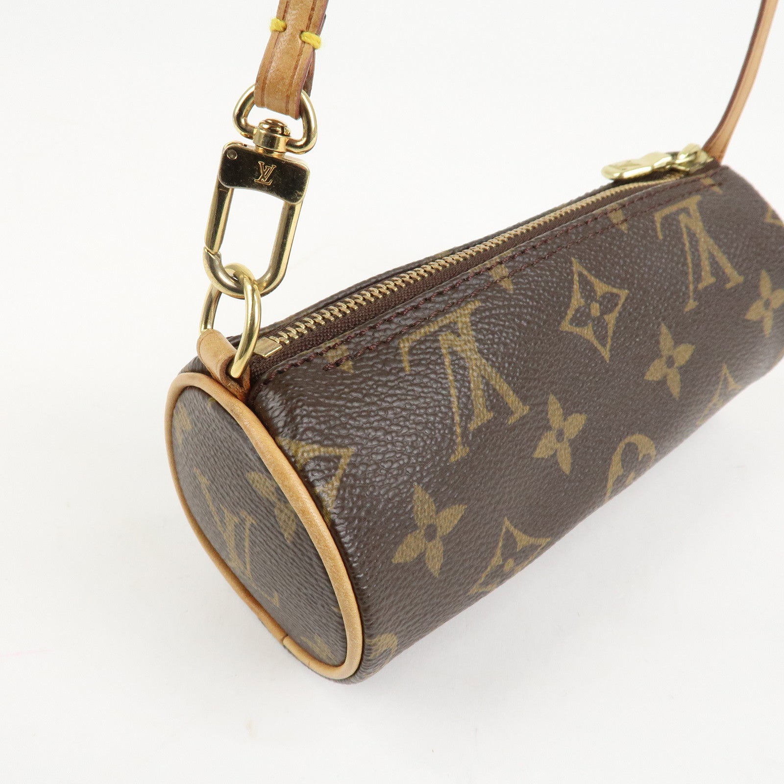 Louis Vuitton Monogram Mini Pouch for Papillon Bag New Style Brown Used