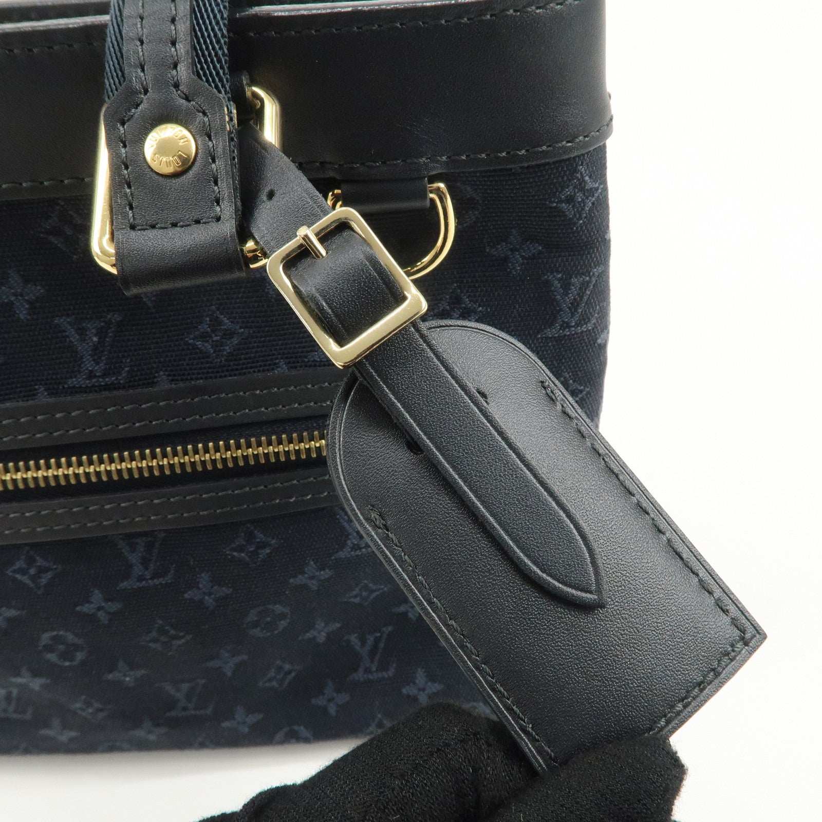 Louis Vuitton Monogram Mini Lucille PM Hand Bag TST Blue M92680 Used