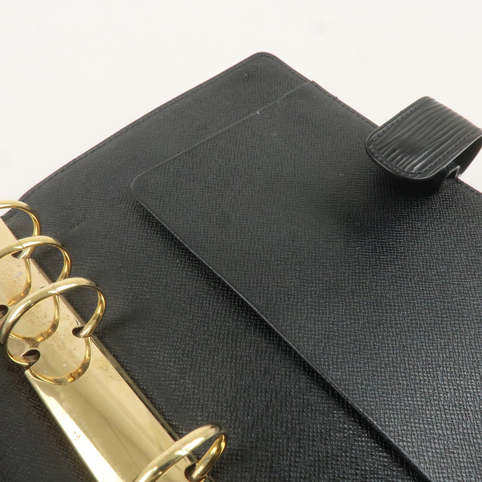 Louis Vuitton Epi Agenda MM Planner Cover Noir Black R20202