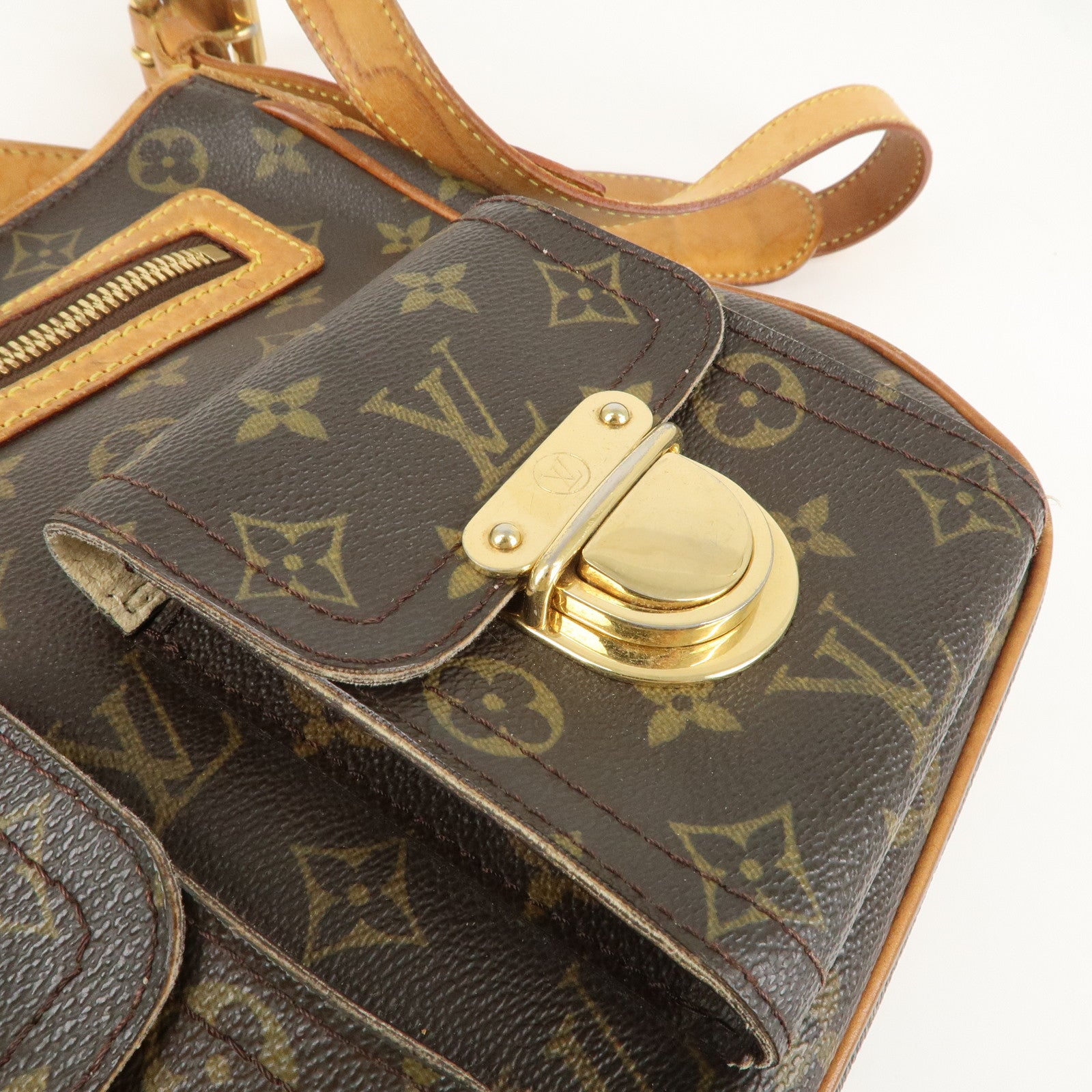 Louis Vuitton Monogram Hudson GM Shoulder Bag M40045