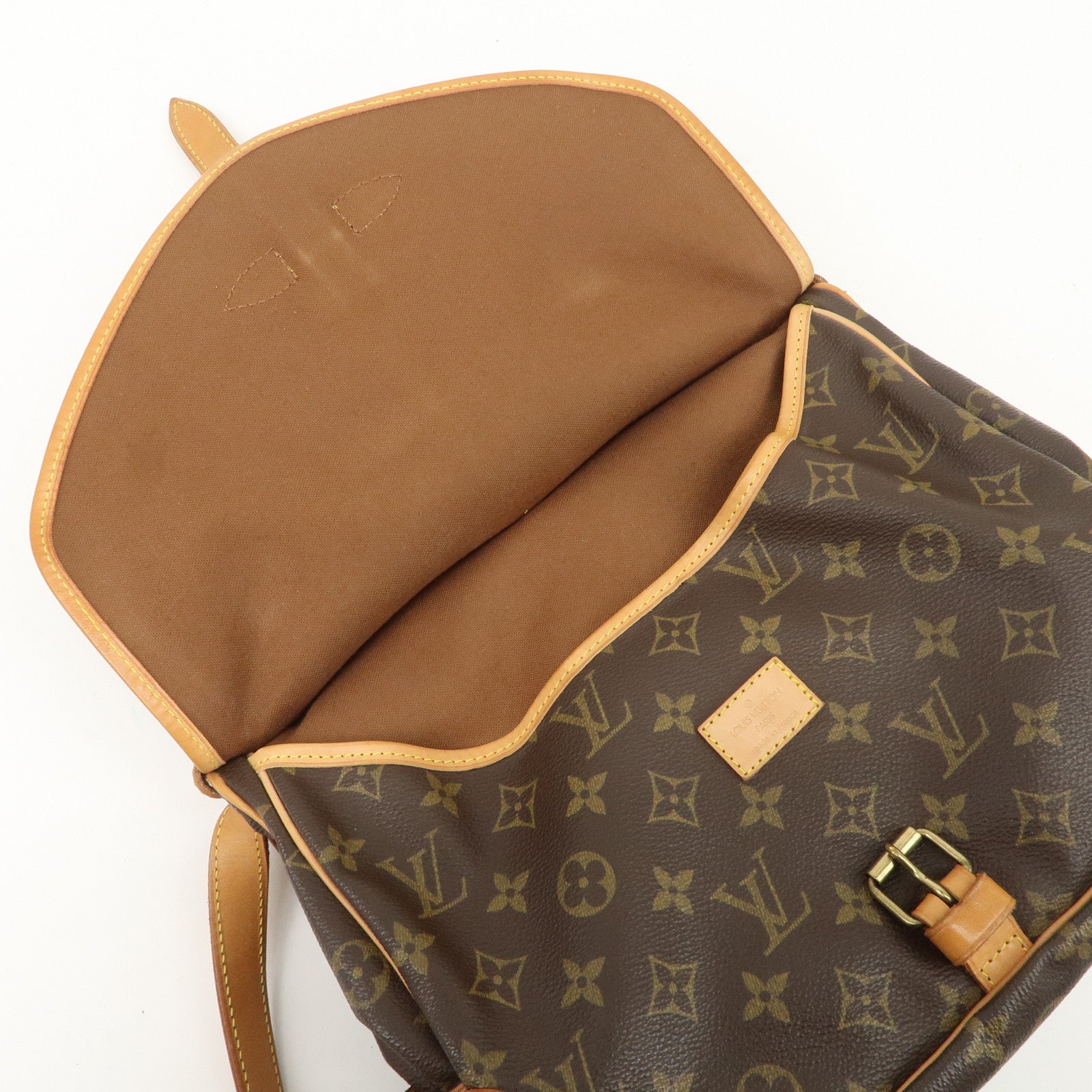 Louis Vuitton Monogram Saumur 30 Shoulder Bag Brown M42256 Used