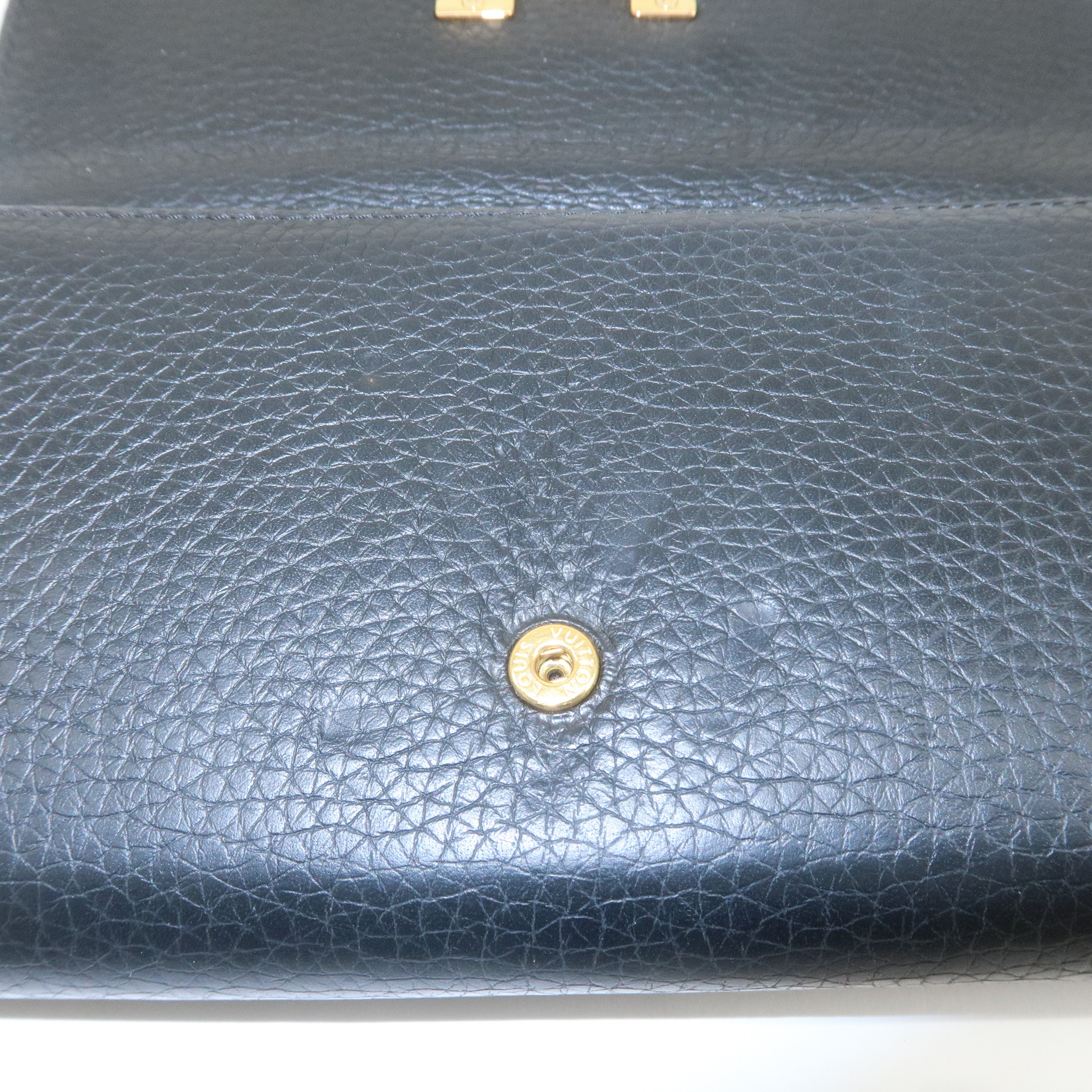 Louis Vuitton Portofoille Capucines Wallet Black Noir M61248