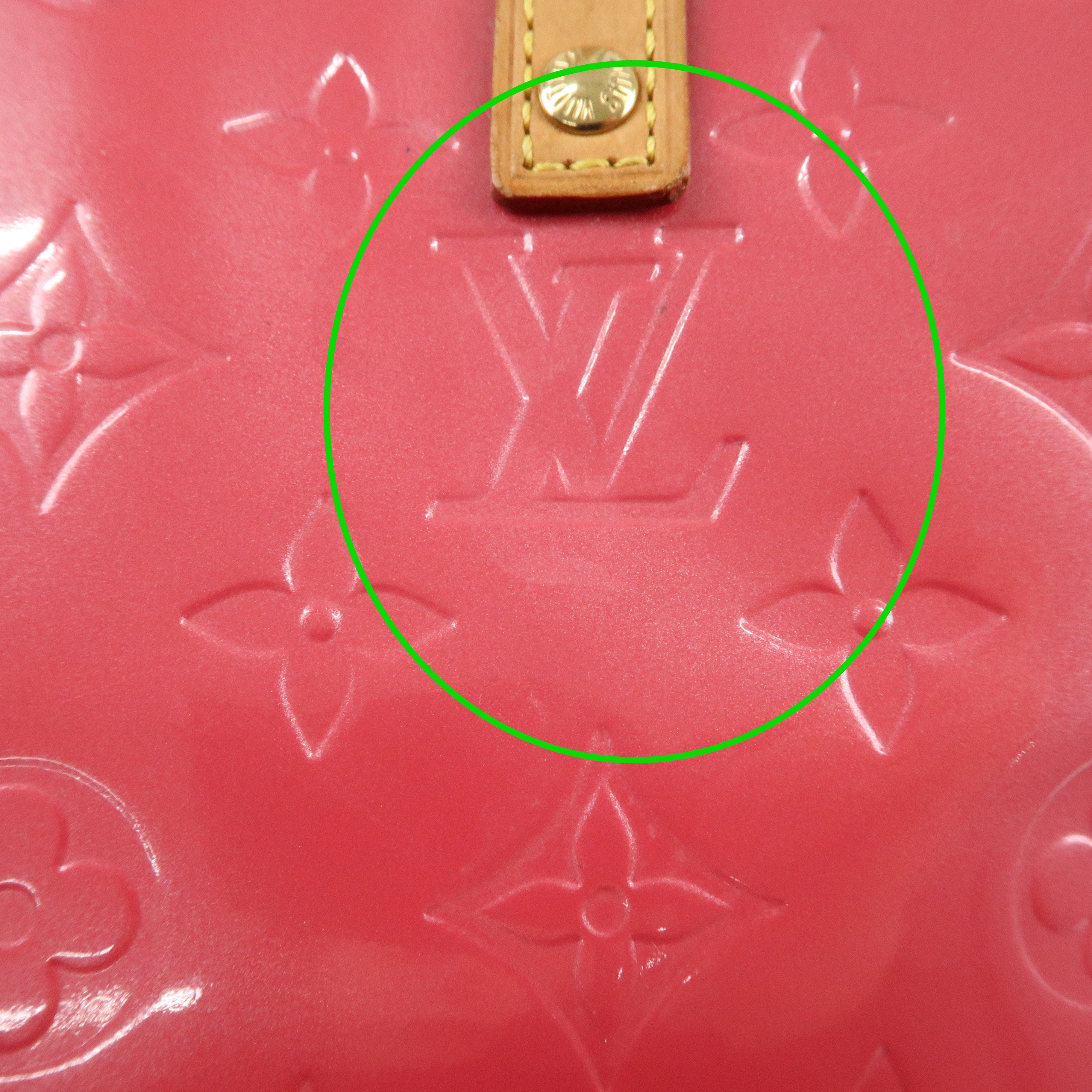 Louis Vuitton Monogram Vernis Lead PM Hand Bag Pink M991221