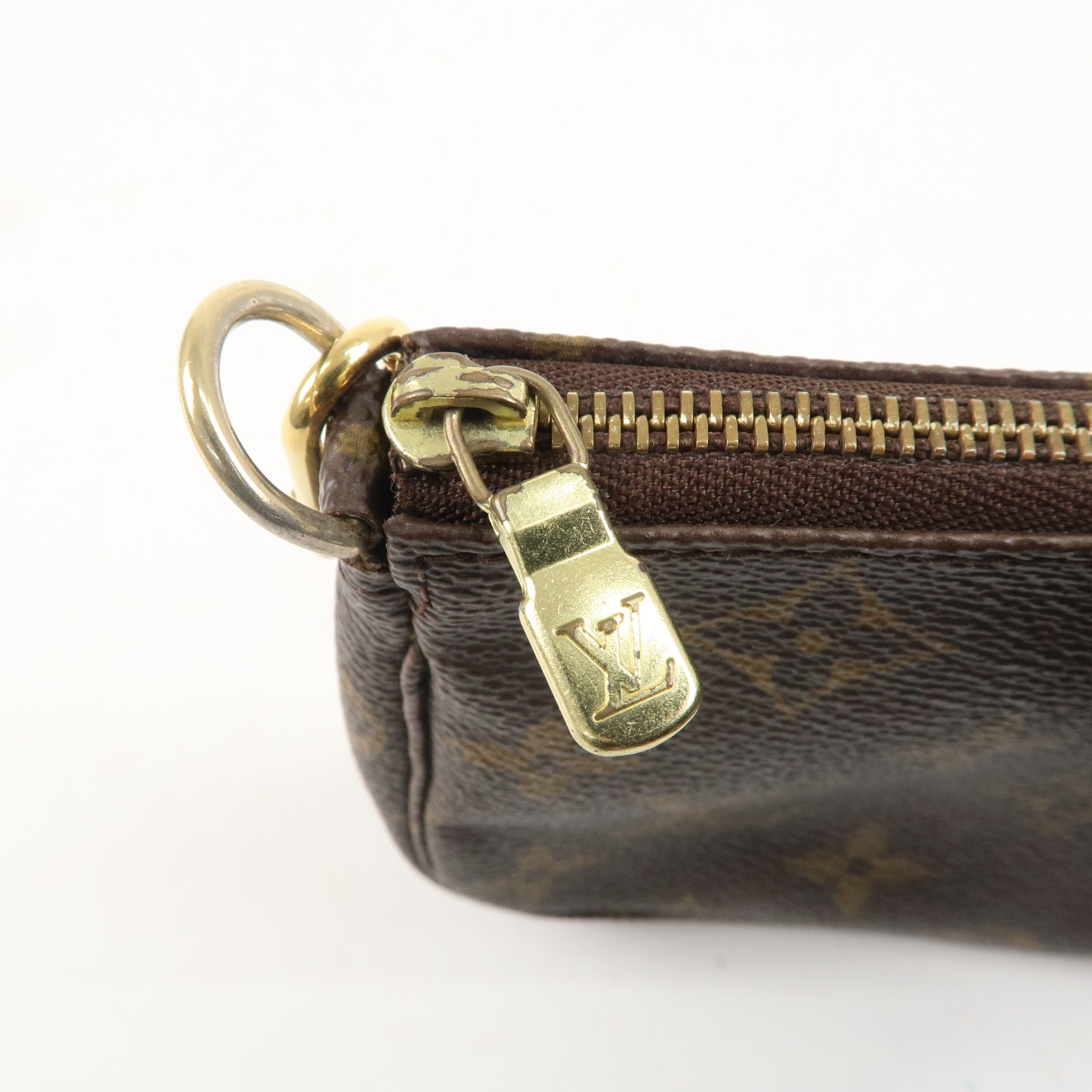 Louis Vuitton Monogram Mini Pochette Accessoires Brown M58009