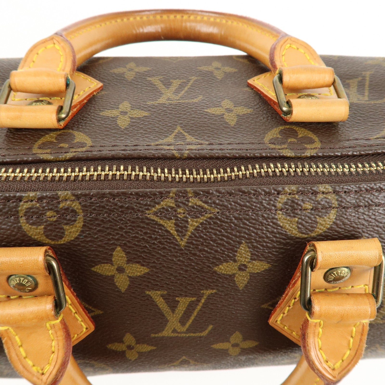 Louis Vuitton Monogram Speedy 25 Hand Bag Boston Bag M41528 Used