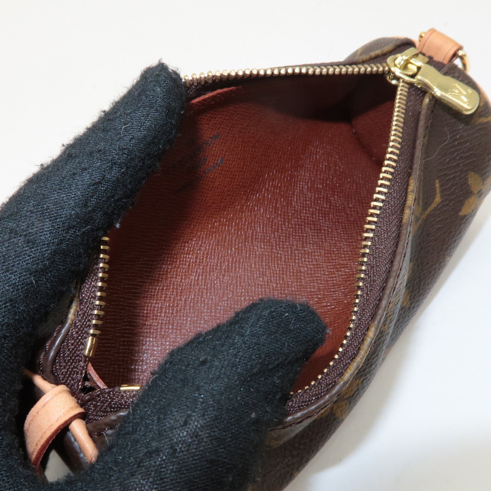 Louis Vuitton Monogram Mini Pouch for Papillon Hand Bag Brown