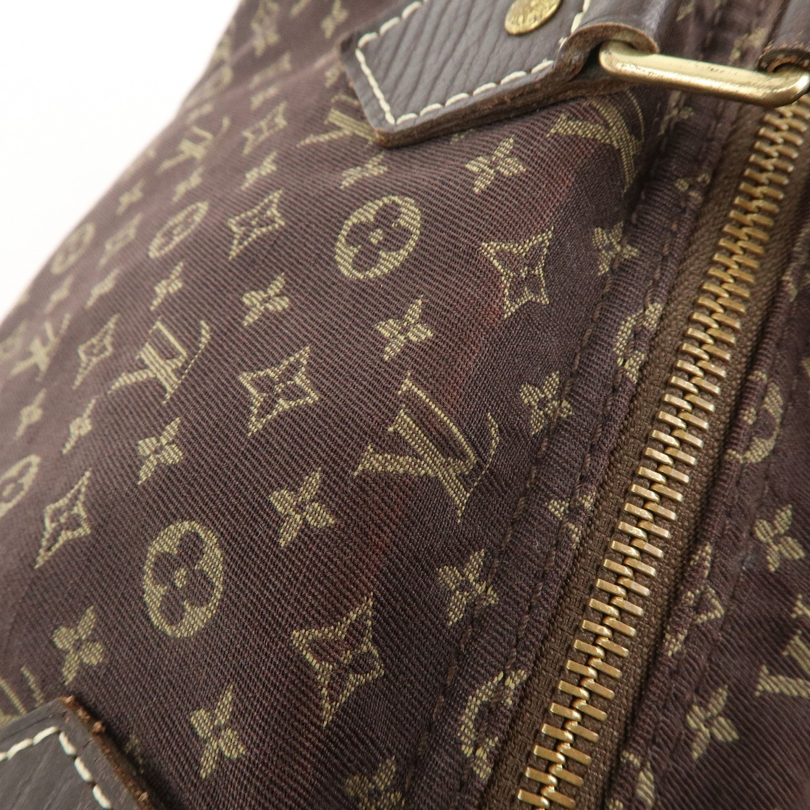 Louis Vuitton Monogram Mini Lin Speedy 30 Boston Bag Ebene M95224 Used