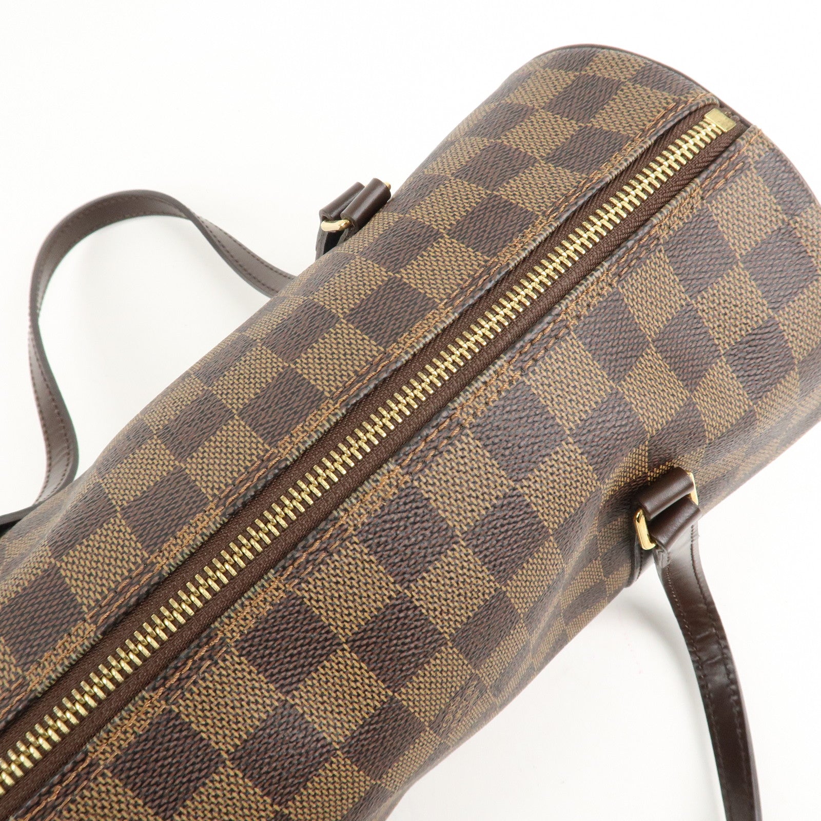 Louis Vuitton Damier Ebene Papillon 30 Hand Bag Brown N51303