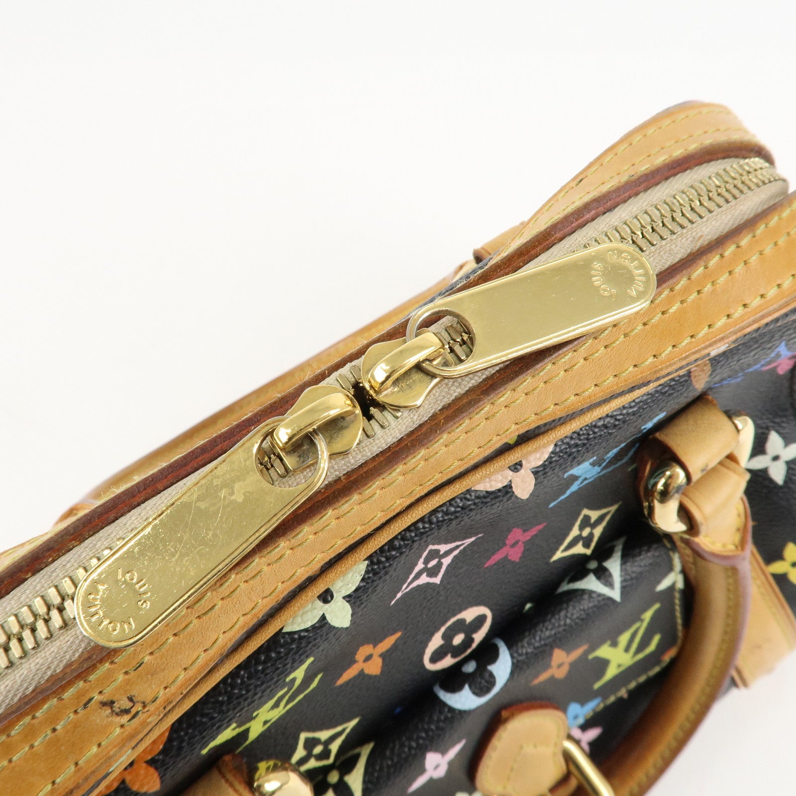 Louis Vuitton Monogram Multi Color Priscilla Hand Bag Noir M40097 Used