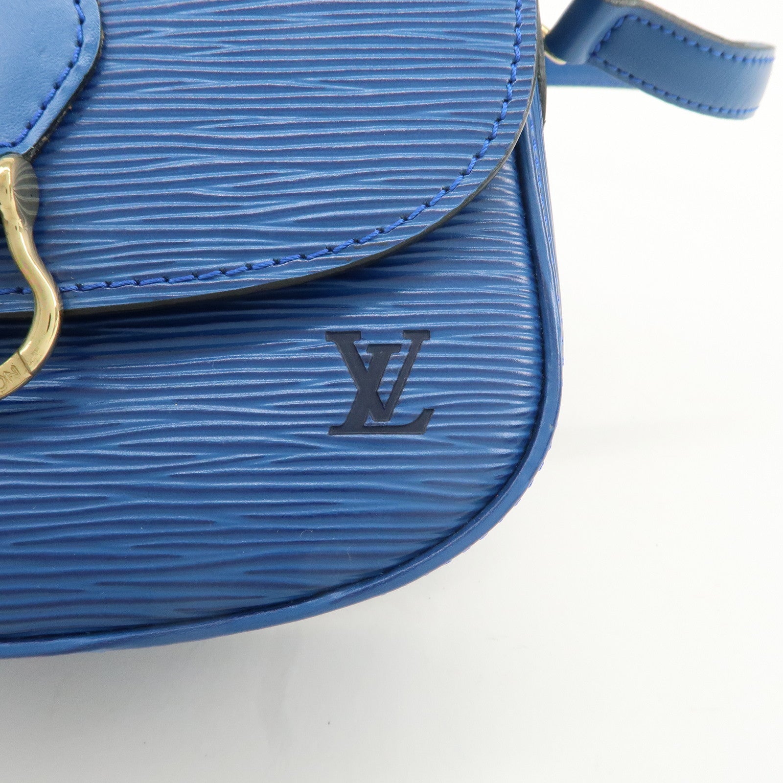 Louis Vuitton Epi Mini Saint Cloud Shoulder Bag Blue M52215 Used