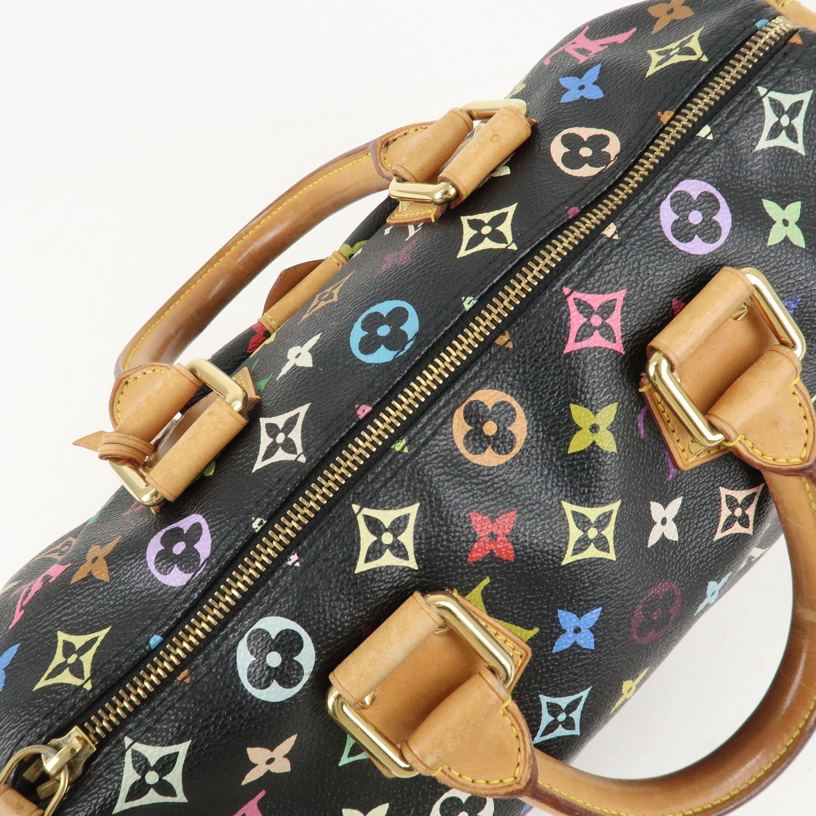 Louis Vuitton Monogram Multi Color Speedy 30 Hand Bag M92642 Used