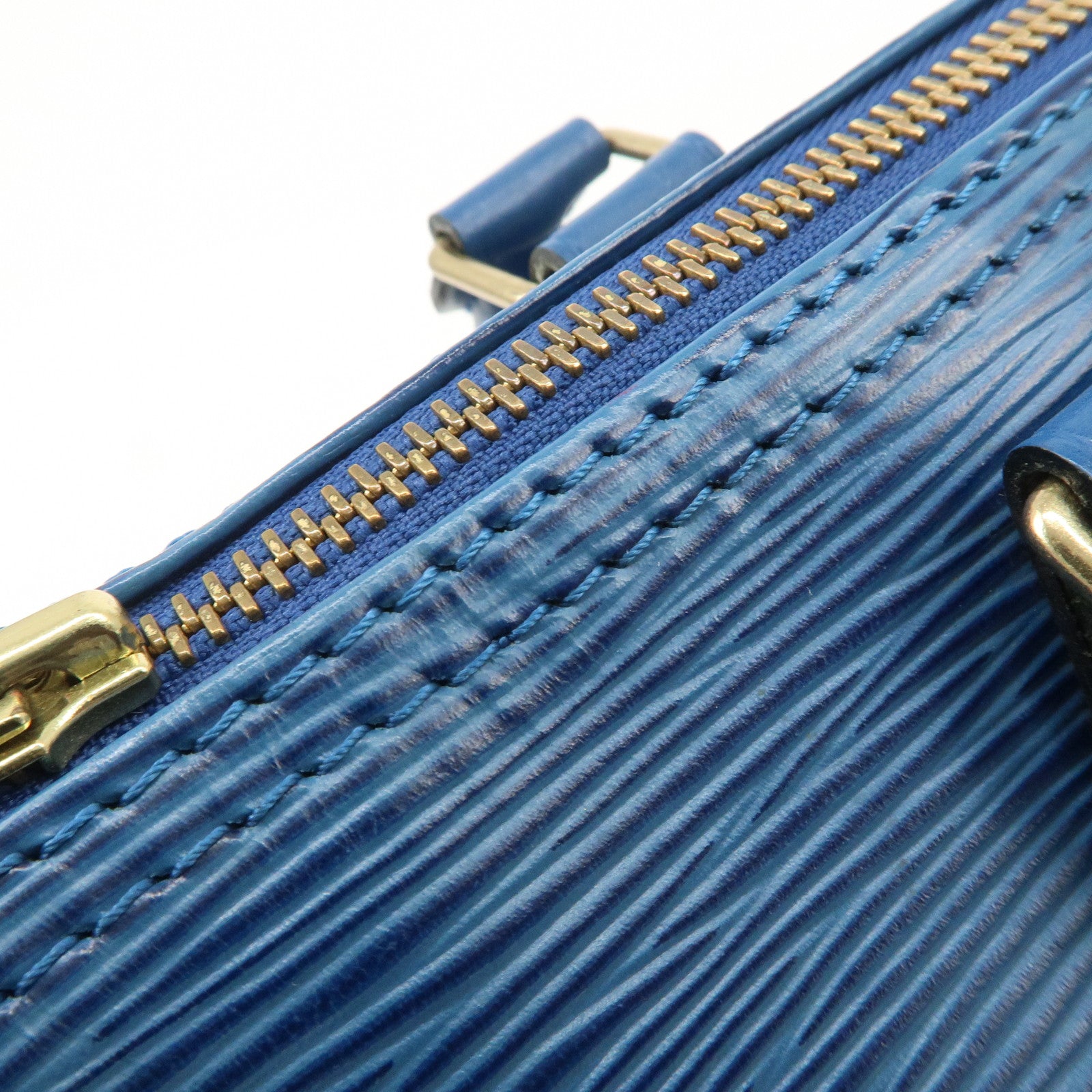 Louis Vuitton Epi Speedy 25 Hand Boston Bag Blue M43015