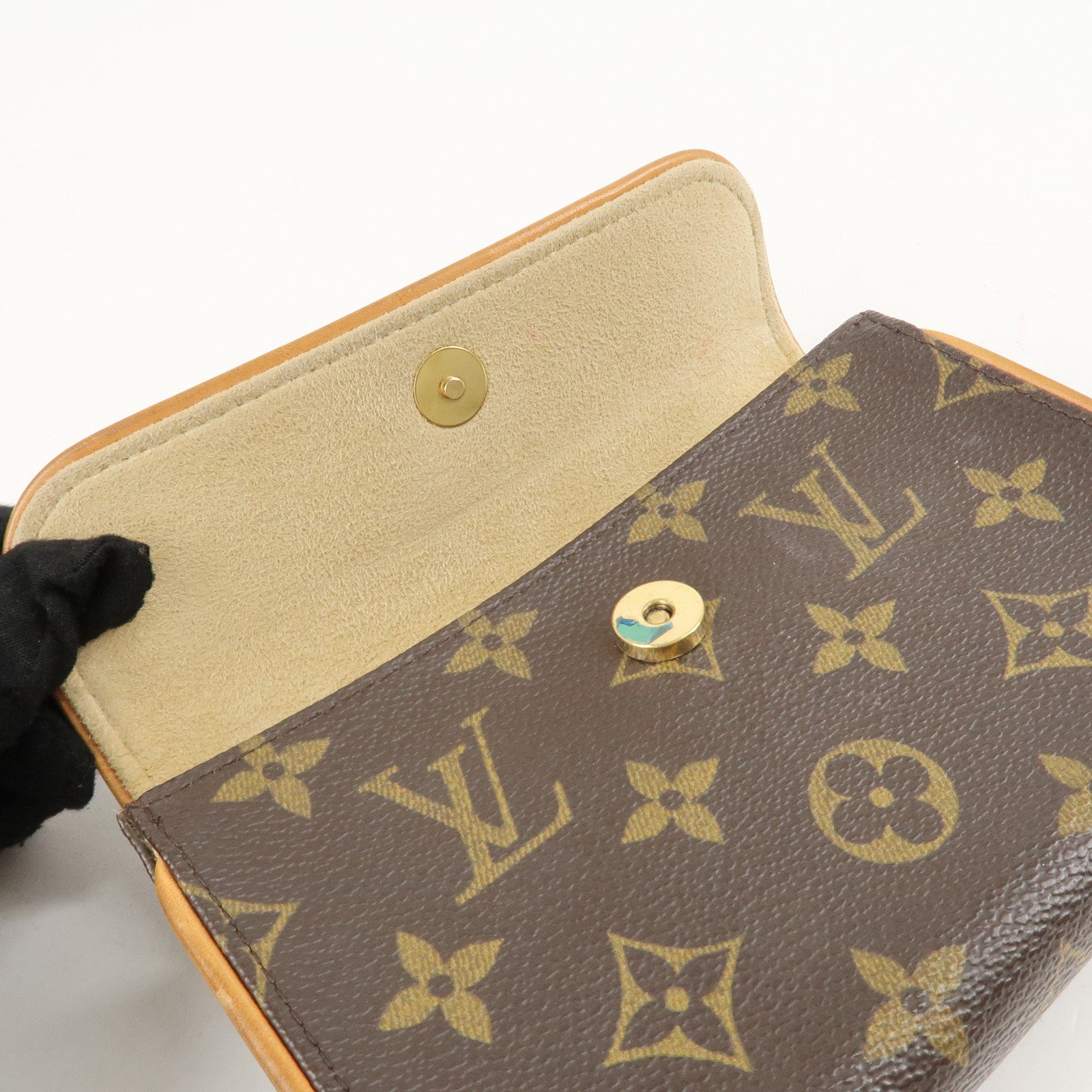 Louis Vuitton Monogram Pochette Florentine Waist Bag BeltXS M51855