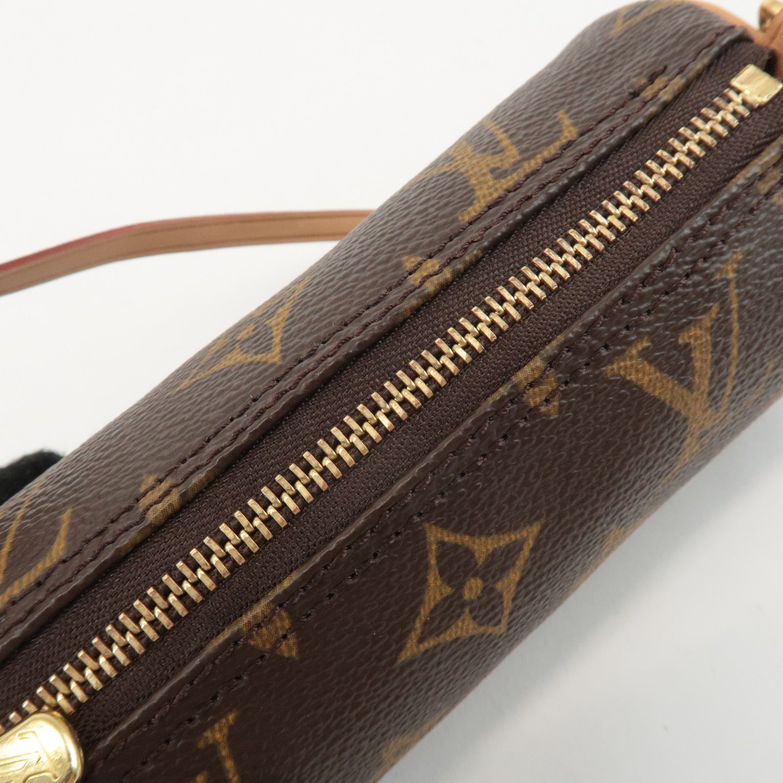 Louis Vuitton Monogram Mini Pouch for Papillon Bag New Style Brown Used