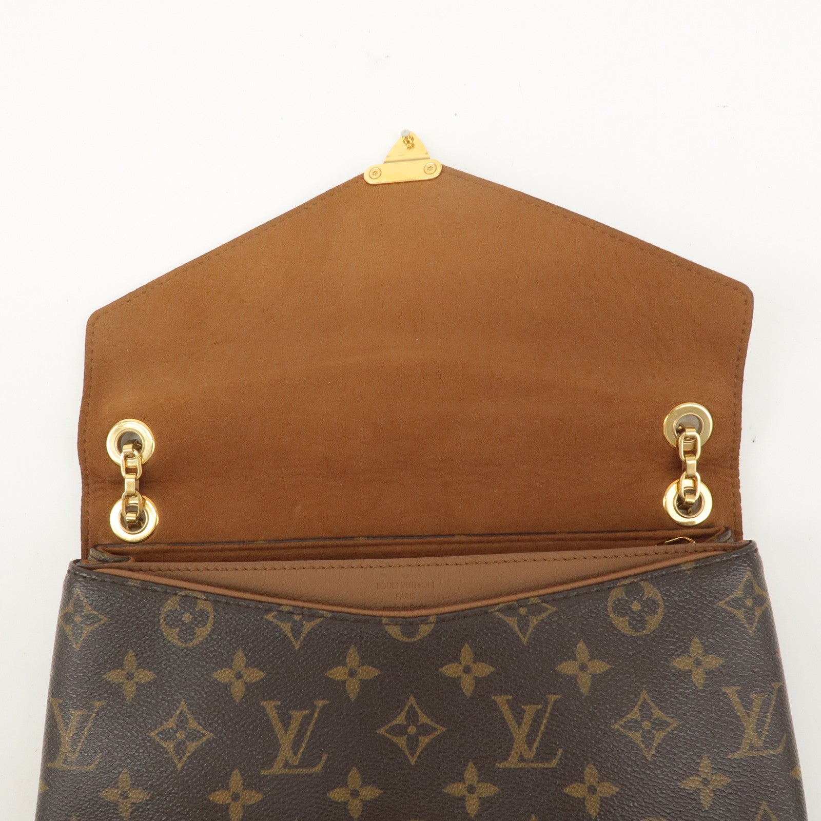 Louis Vuitton Monogram Pallas Chain Shoulder Bag Havane M41203