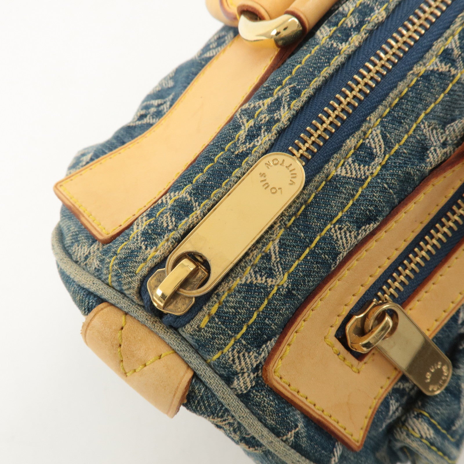 Louis Vuitton Monogram Denim Neo Speedy Boston Bag Blue M95019