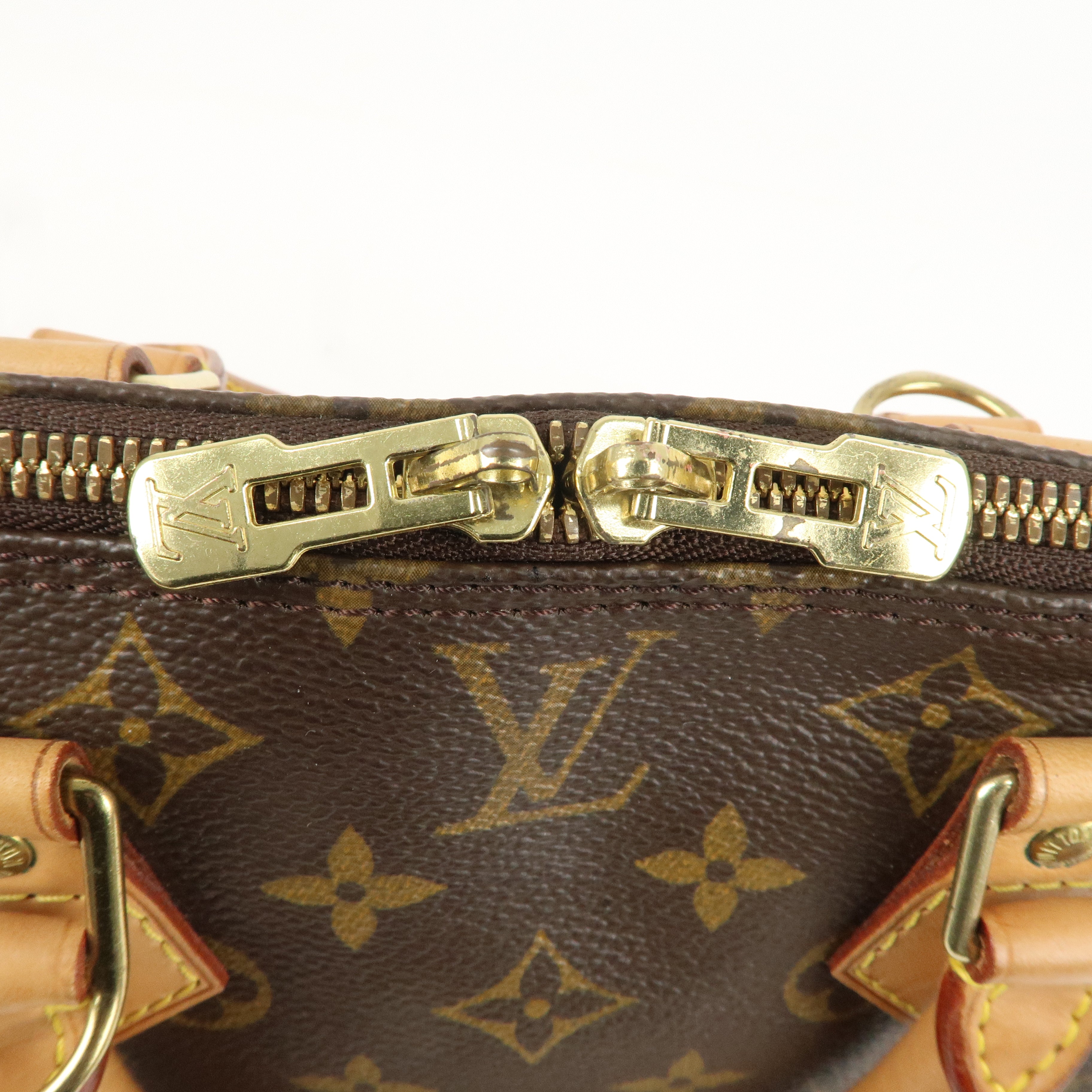 Louis Vuitton Monogram Alma Hand Bag Brown M51130